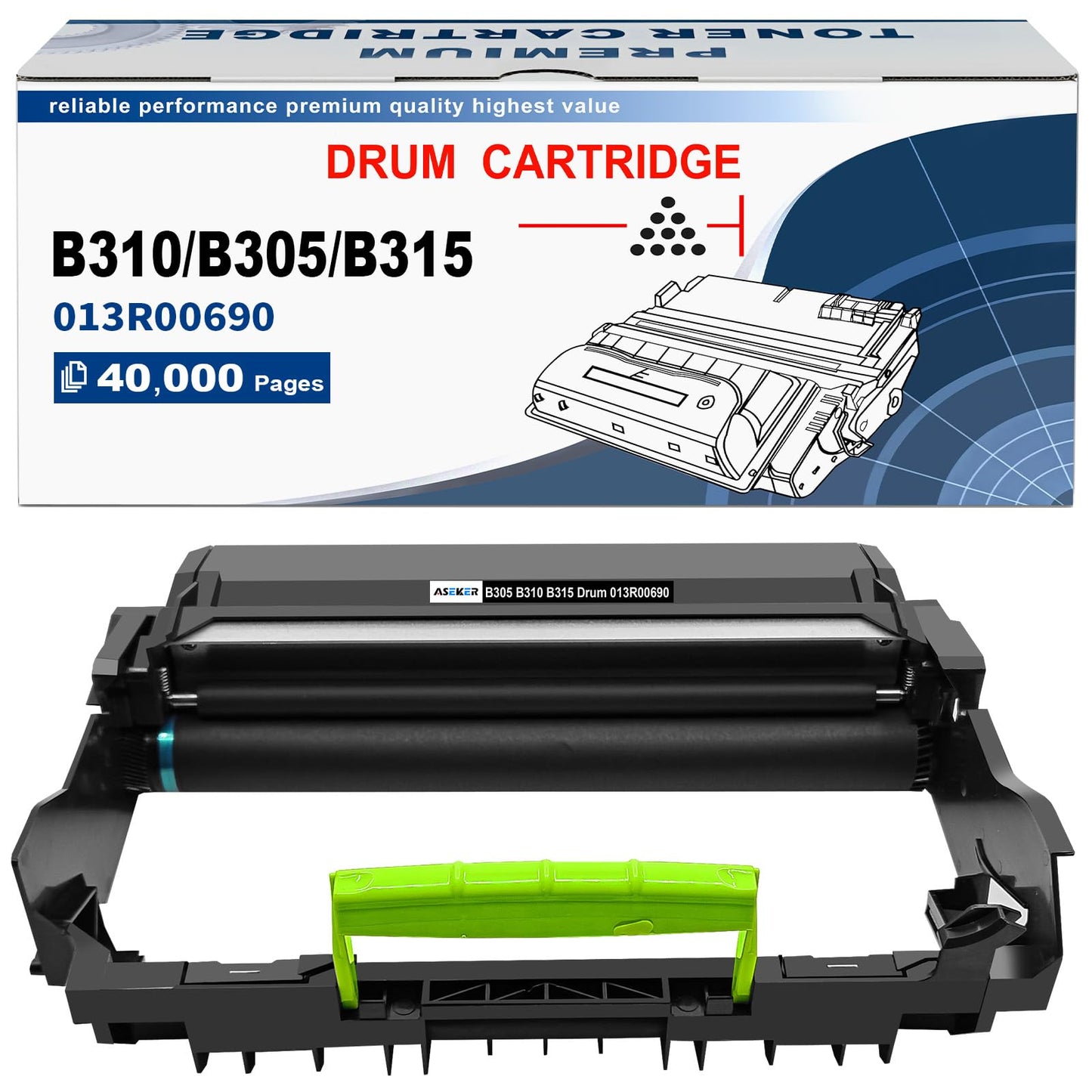 Aseker B310 B305 B315 Drum Cartridge 013R00690 Compatible for Xerox B310 B305 B315 Printers High Yields 40000 Pages ( Drum Unit )