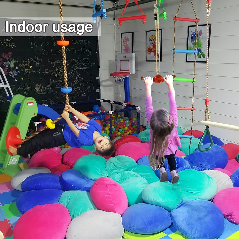 AMYESE Swing Spins - 360° Spinner Swing for Boys Girls Indoor Outdoor Twister Activity, Flip Toy for Teens Exercise, Build Kids Body Strength, Basement Playground Backyard Fun Accessory