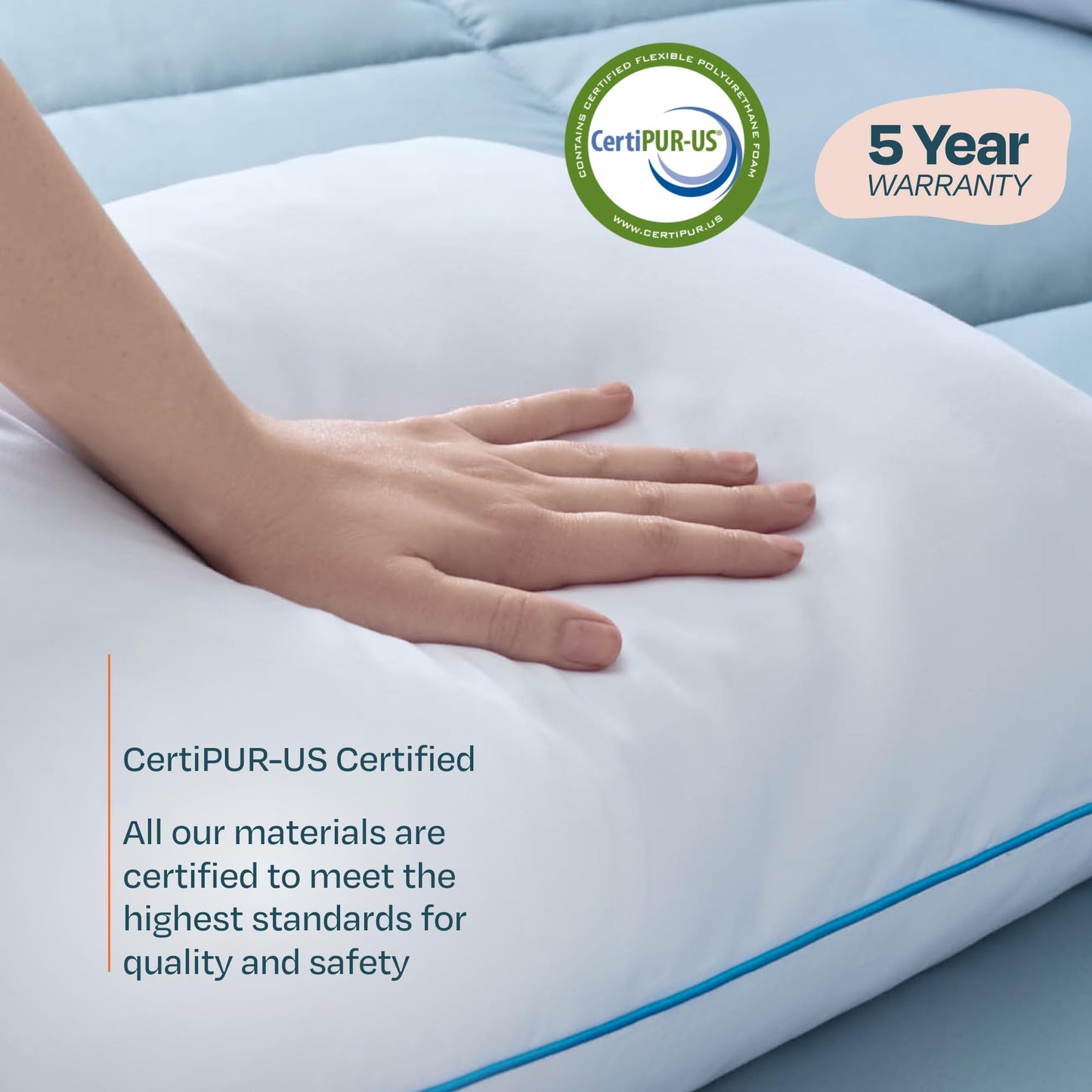 Linenspa 2 Pack Shredded Memory Foam Pillows - Moldable, Fluffable, Customizable - Universally Comfortable - King, White