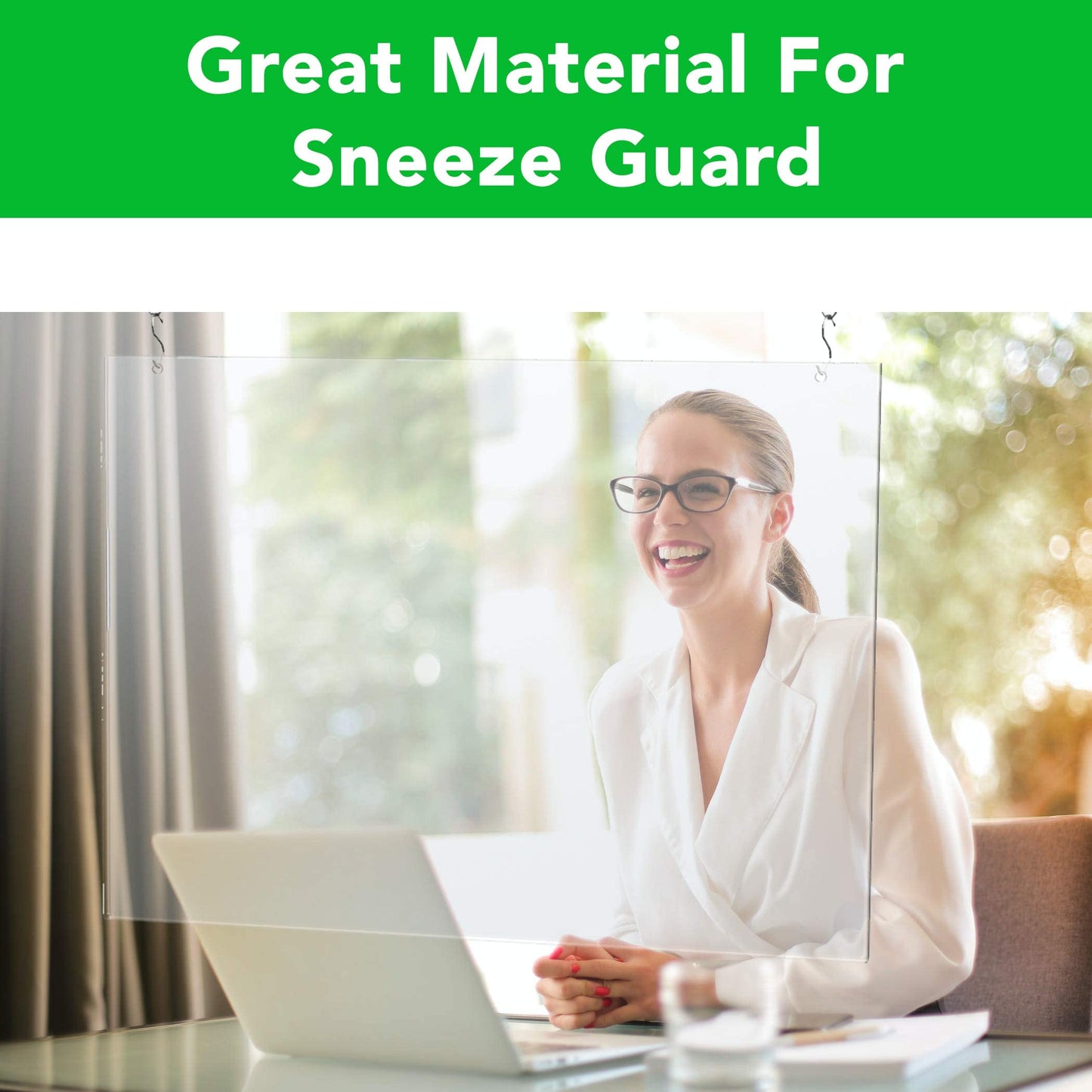 (3 Pack) PET Sheet Panels - 24" x 36" x 0.03" Plexiglass-Quality Lightweight and Shatterproof Glass Alternative Perfect for DIY Sneeze Guards, Face Shields, Railing Guards, and Pet Barriers