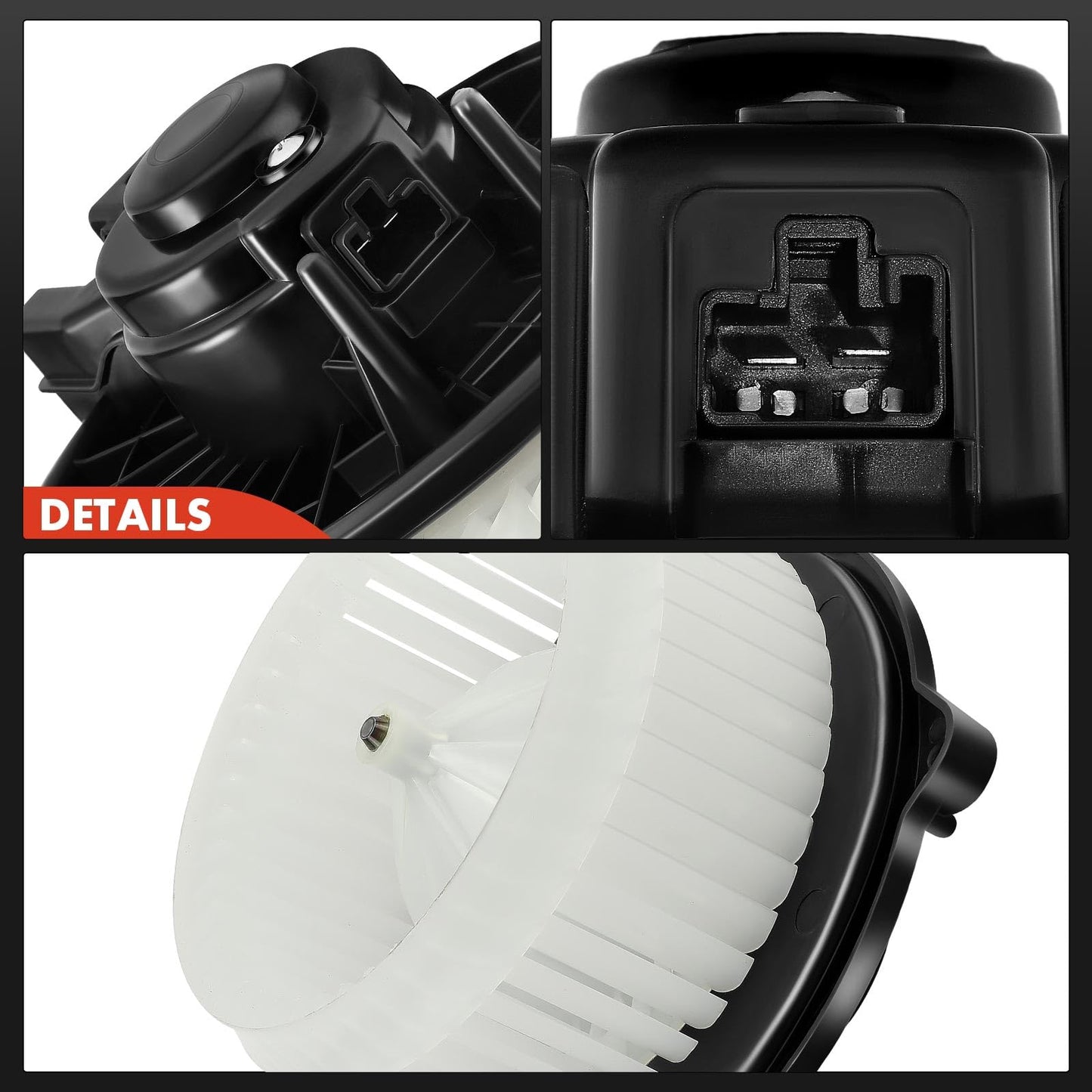 A-Premium Front HVAC Heater Blower Motor with Fan Cage Compatible with Honda Vehicles - 2009 2010 2011 2012 2013 2014 Fit