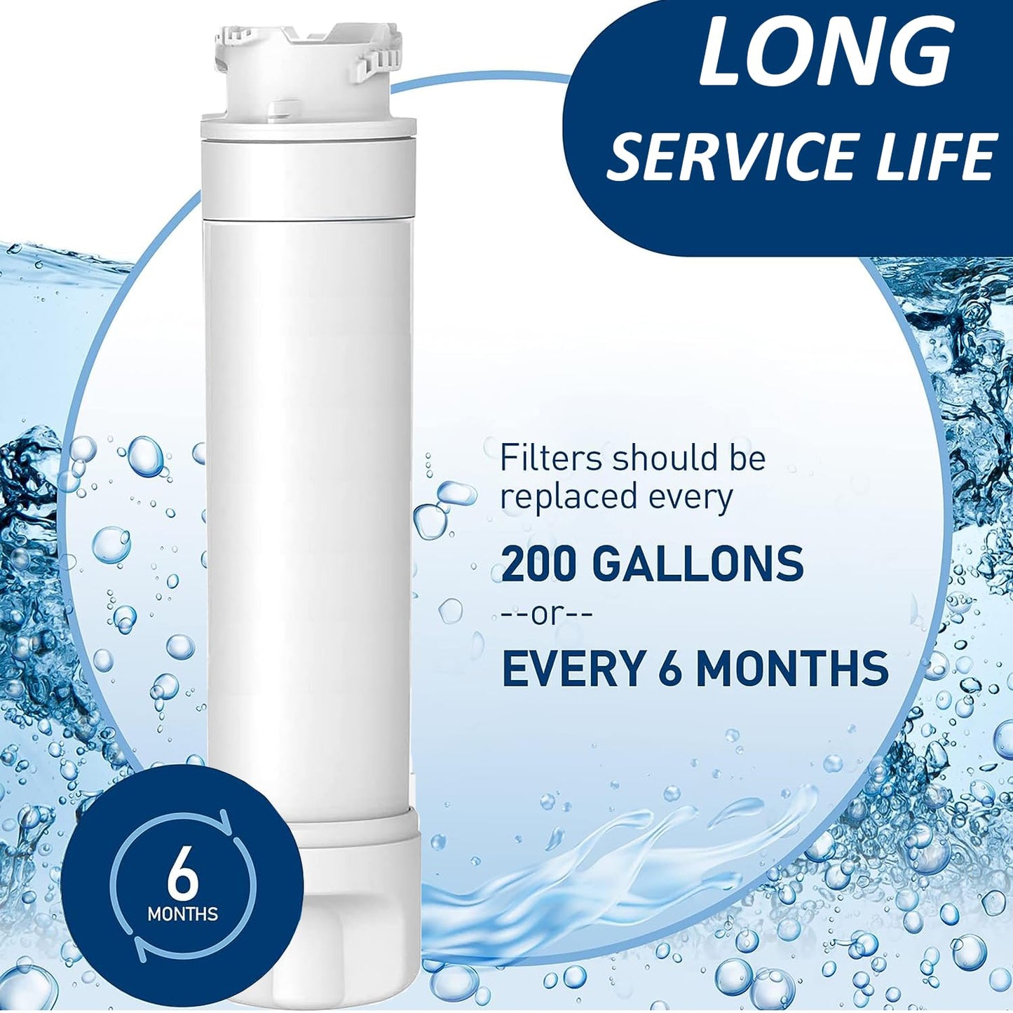 Refrigerator Water Filter Compatible with Frigidaire EPTWFU01, EWF02, Pure Source Ultra II, 3PACK