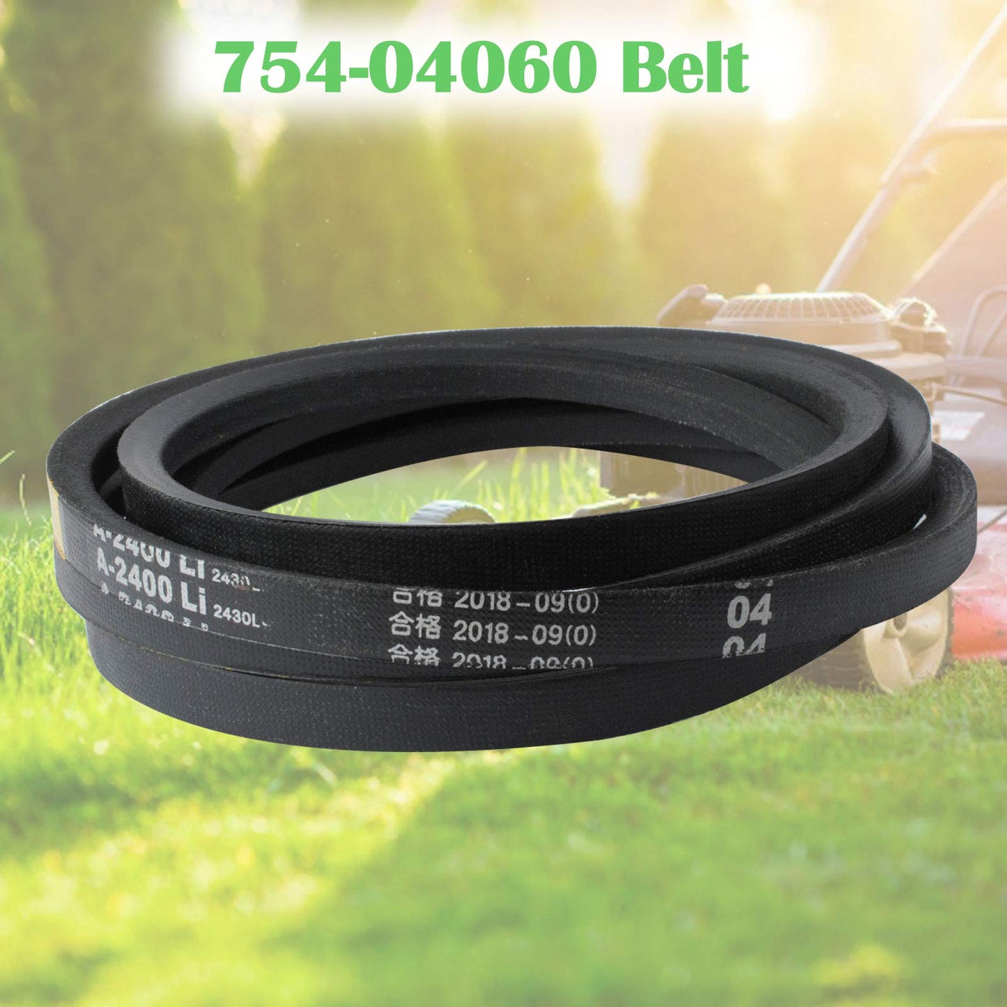 2 Pcs 754-04060 954-04060B Deck Drive Belt Compatible with 42”MTD Cub Cadet Troy Bilt 754-04060B 754-04060C 954-04060 954-04060C John Deere GX10851 Lawn Tractor Mowers, 1/2" x 96 1/2"