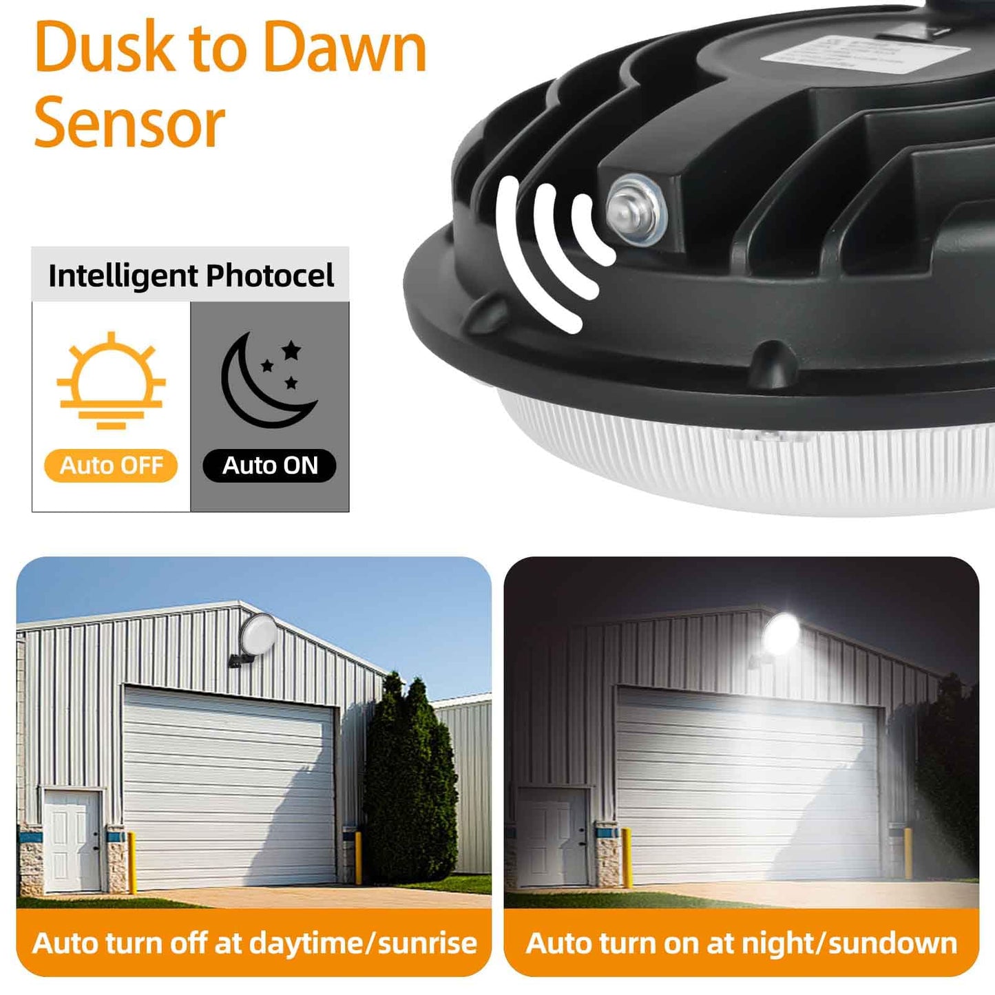 100W LED Barn Lights Outdoor, 13000LM 5500K Dusk to Dawn Outdoor Lighting with Photocell, Adjustable Angle Daylight Yard Lights, IP65 Waterproof Area Street Light for Garage Warehouse Yard