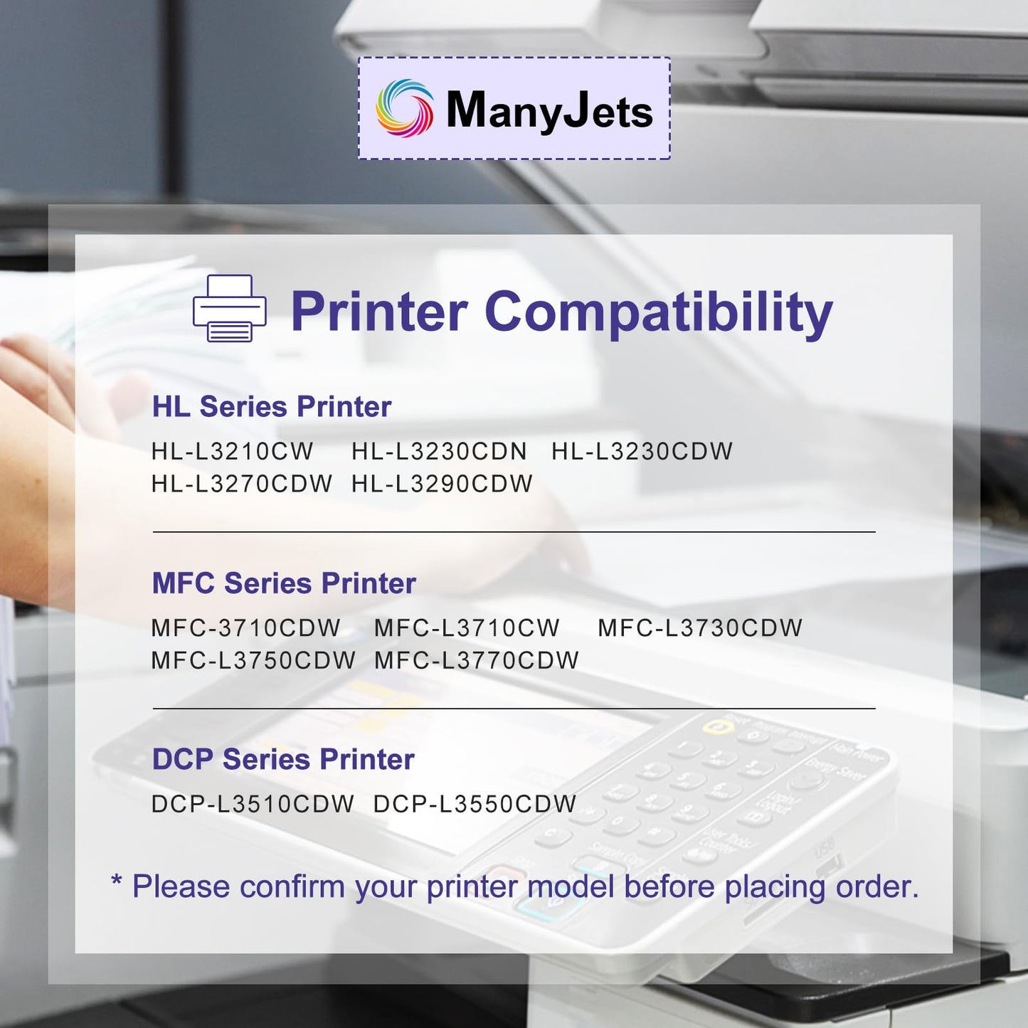 ManyJets DR223CL Compatible Drum Unit Replacement for Brother DR 223CL Use for MFC-L3710CW MFC-L3750CDW MFC-L3770CDW HL-L3270CDW HL-L3230CDW HL-L3210CW Printer (Black Cyan Magenta Yellow,Drum,4-Pack)