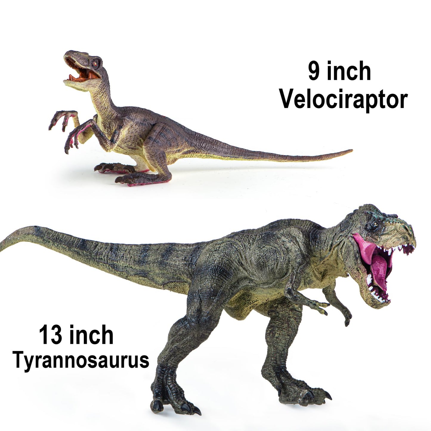 LAVESOM 6PCS Jumbo Dinosaur Toy Set, Realistic Dinosaur Toys for Kids - Large Dino Playset for Boys and Girls 3 4 5 6 7 Year Old Children Birthday Dinosaur Lovers