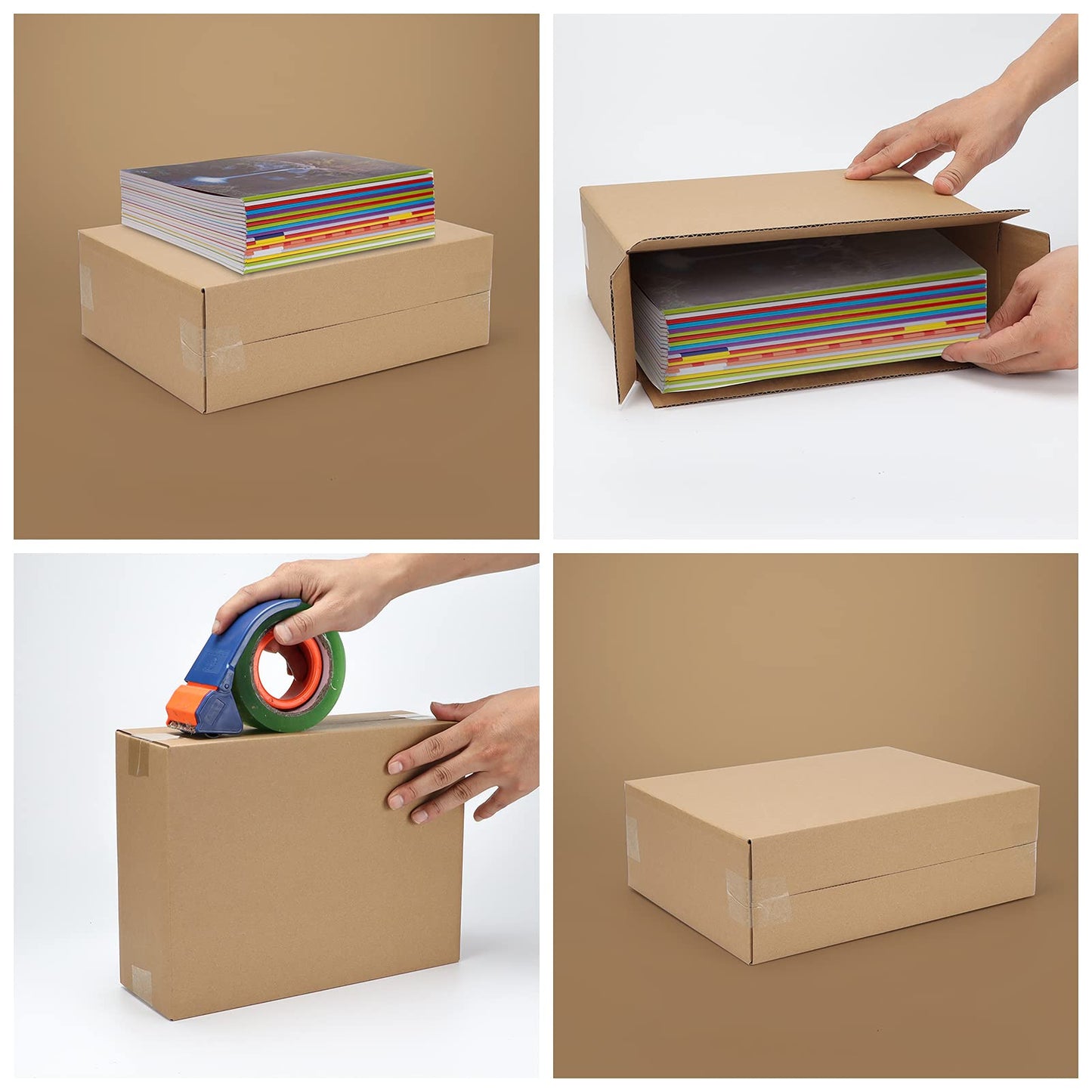 CRUGLA Shipping Boxes 12x9x4, Cardboard Shipping Mailing Box for Packaging, 25 Packs