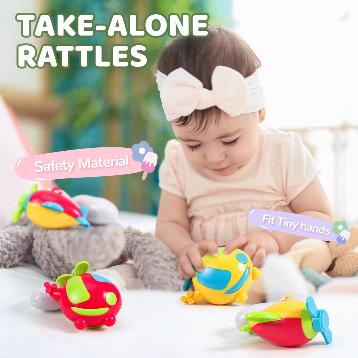 BOBXIN Baby Mobiles for Crib, Crib Mobile with Projector and 108 Melodies Music, Crib Toys with Remote Control and Hanging Rattles Rotating,Toy for Newborn and Baby Boy Girl