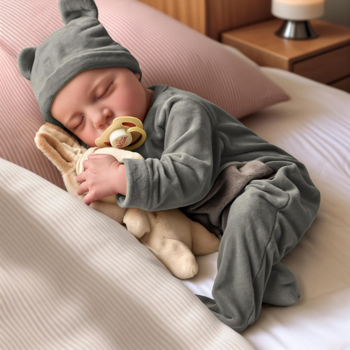 JIZHI Lifelike Reborn Baby Dolls Silicone Full Body Boy - 17-Inch Soft Body Realistic-Newborn Vinyl Real Life Baby Dolls with Toy Accessories for Kids Age 3 4 5 6 7 +