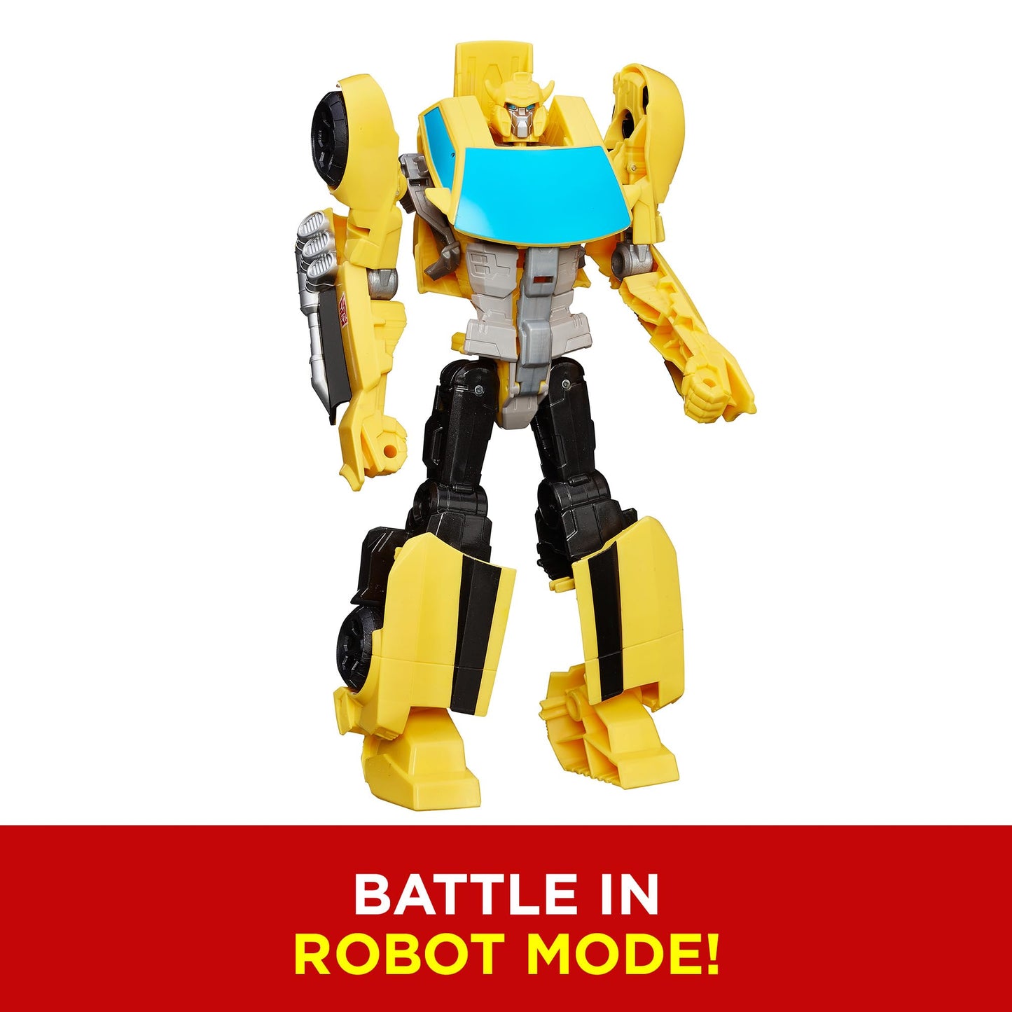 Transformers Toys Heroic Bumblebee Action Figure - Timeless Large-Scale Figure, Changes into Yellow Toy Car - Toys for Kids 6 and Up, 11-inch (Amazon Exclusive)