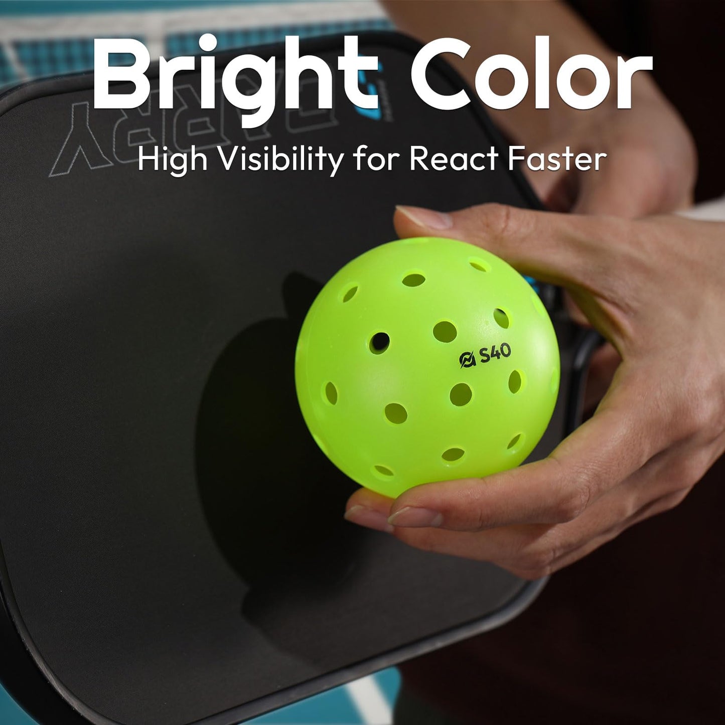 A11N S40 Outdoor Pickleball Balls- USA Pickleball Approved for Tournament Play 6/12Packs