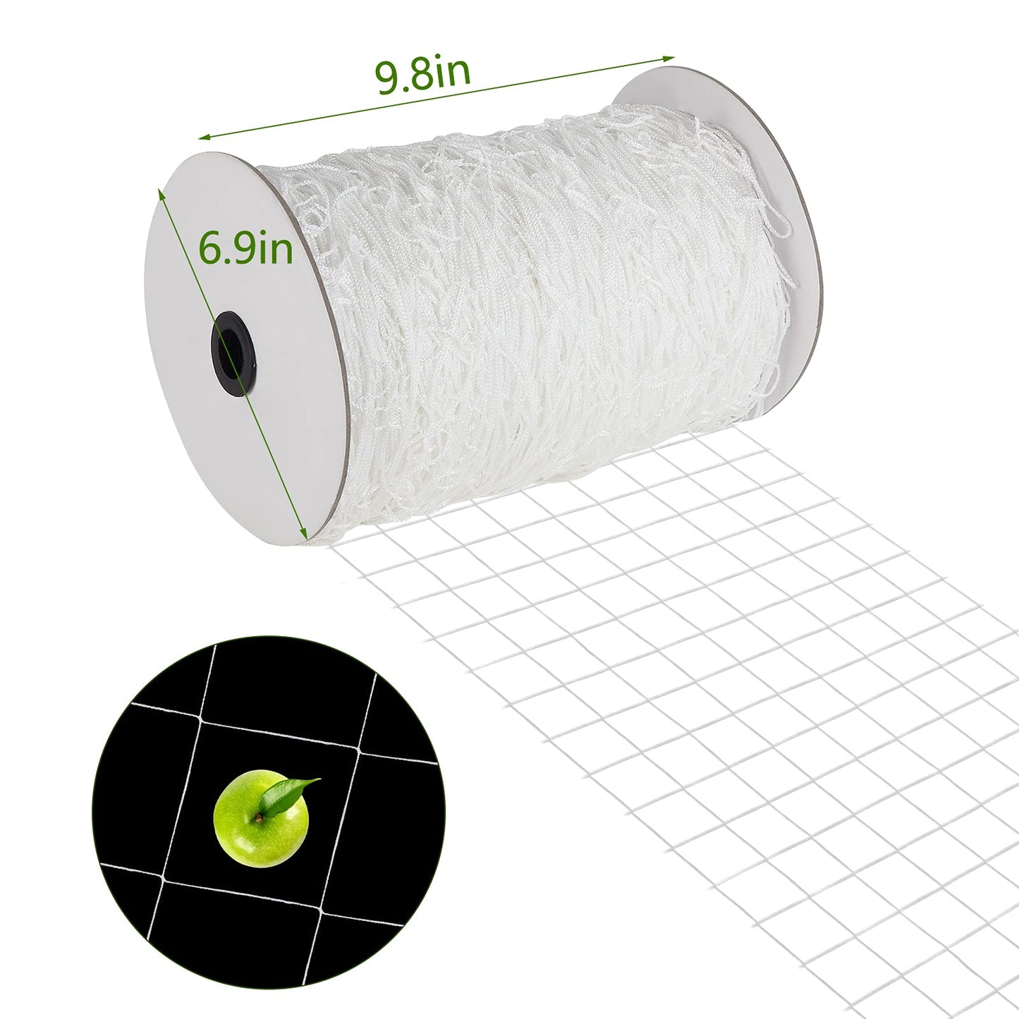 Toolazy Soft Mesh Nylon Trellis Netting Bulk Roll - 5 x 350 ft Heavy-Duty Garden Netting for Climbing Plants,Garden Melons Vegetables, Grape Racks, Hydroponic