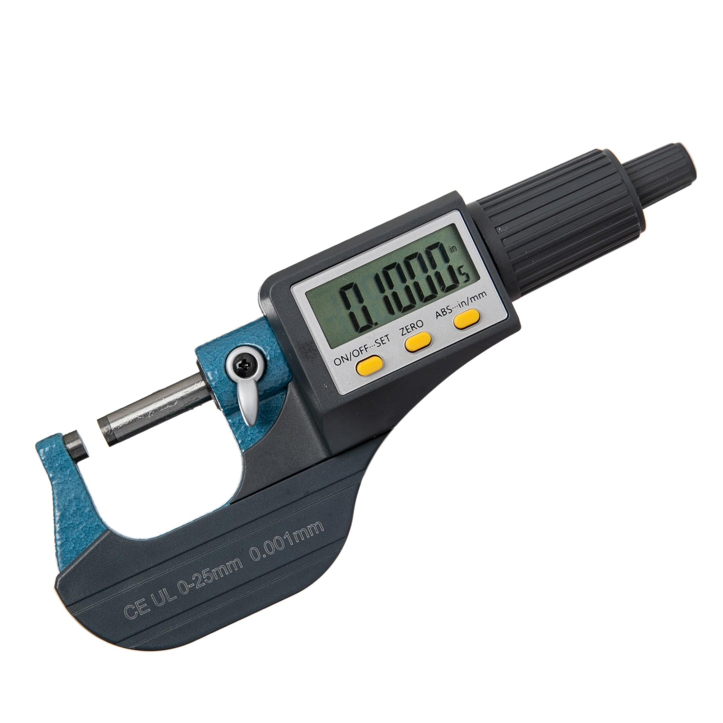 Beslands Digital Electronic Display Micrometer 0-1" / 0-25mm Gauge 0.00005" / 0.001mm Thickness Measuring Tools Inch/Metric