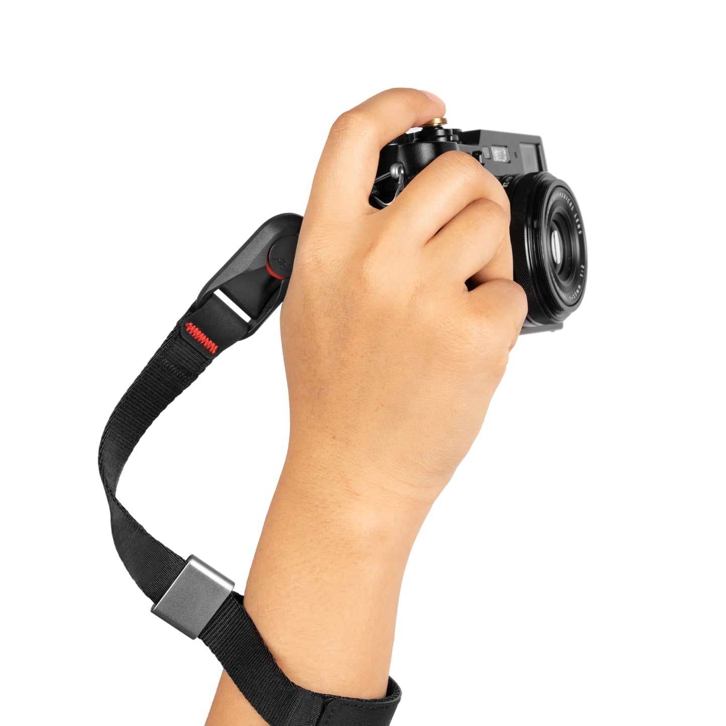 Peak Design Cuff Camera Wrist Strap, Black, Compatible with DSLR, Compact and Point-and-Shoot Cameras, Low Profile, Quick Release and Connection, 200 lb Capacity, Camera Straps for Photographers