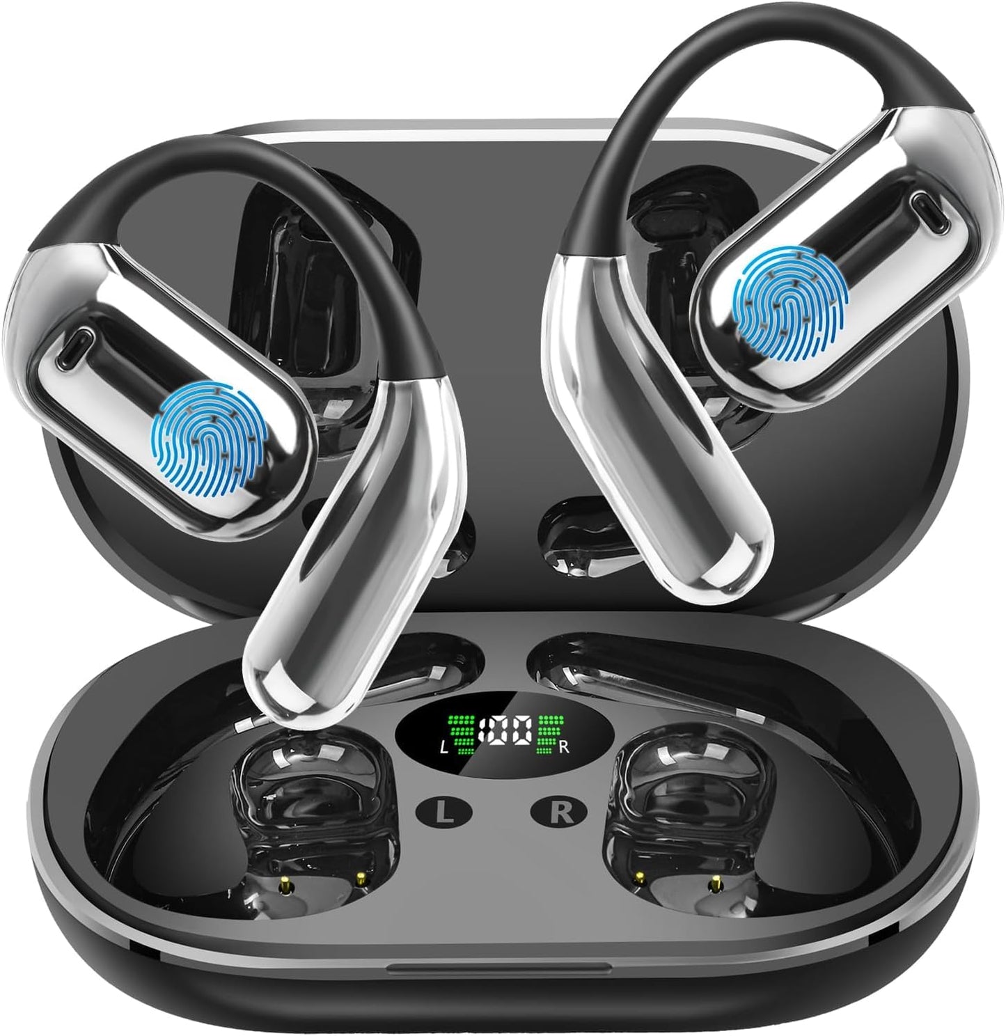 AI Translation Earbuds Real Time, Translator Headphones 144 Languages & Accents, Audifonos Traductores Inglés Español,Translating Device, Translate Ear Buds for Travel Learning with Charging Cradle