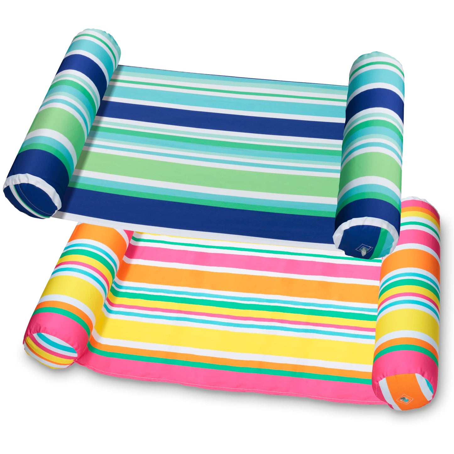 2 Pack Inflatable Pool Float Hammock, Multi Purpose Swimming Raft, Water Lounges, Pool Accessories (Saddle, Lounge Chair, Hammock, Drifter), Beach, Outdoor