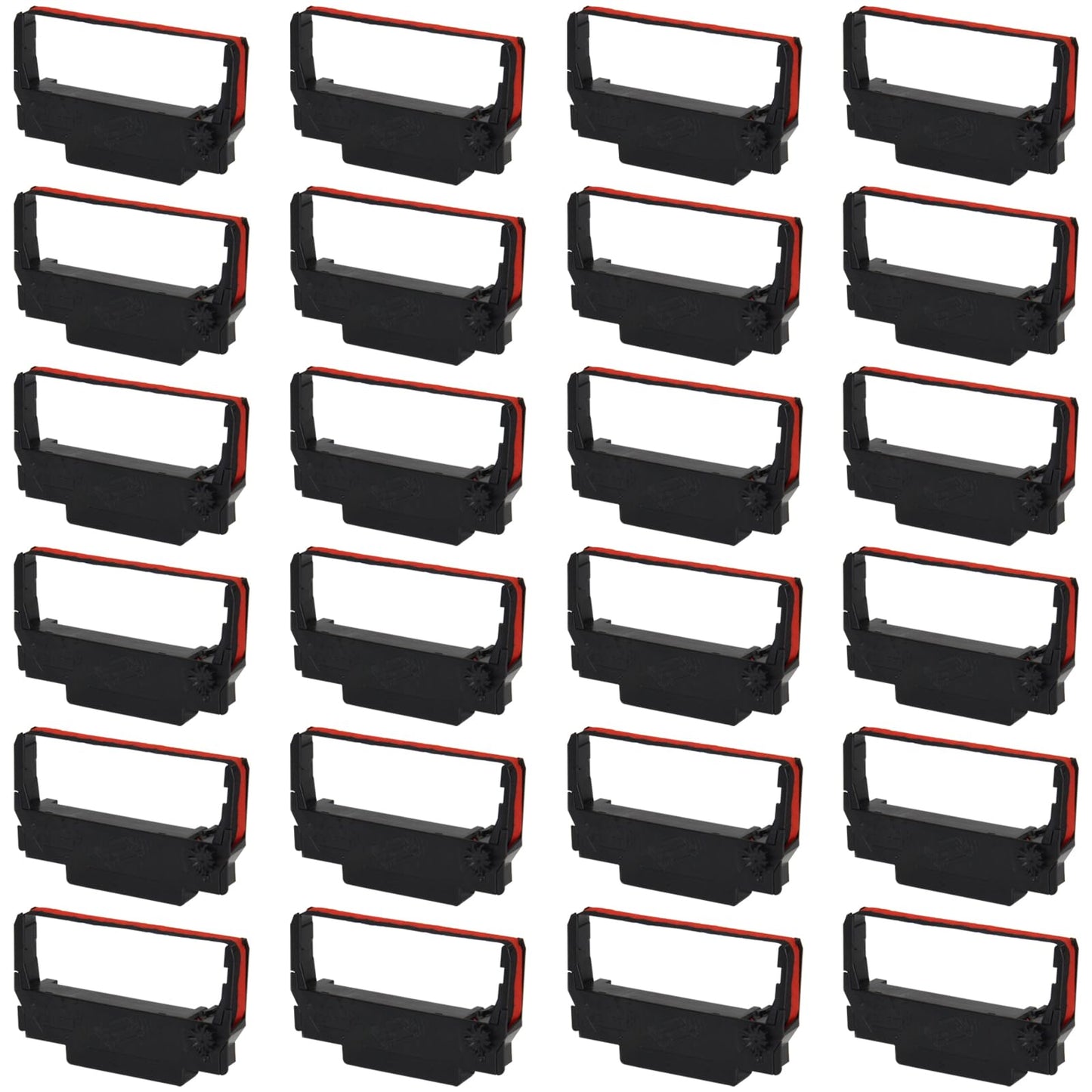 LinkDocs ERC30 Replacement for ERC-30/34/38 B/R Ribbons Compatible with Epson TM-U220 M188B ERC30 ERC34 ERC38 NK506 Printer (Black and Red, 24-Pack)
