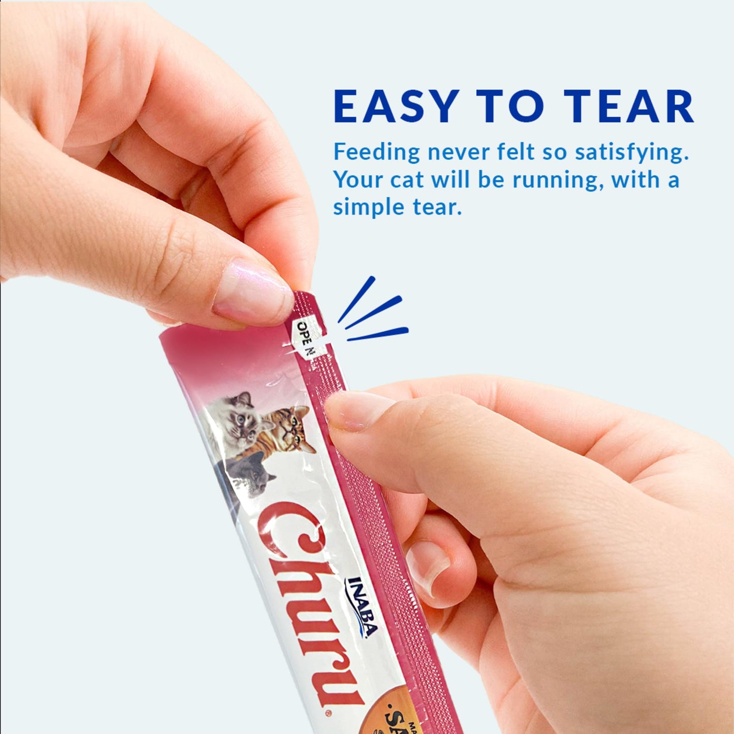 INABA Salmon Churu Cat Treats, Lickable, Squeezable Creamy Purée Cat Treat with Green Tea Extract & Taurine, 14 Grams Each Tube, 60 Tubes, Salmon Variety Box