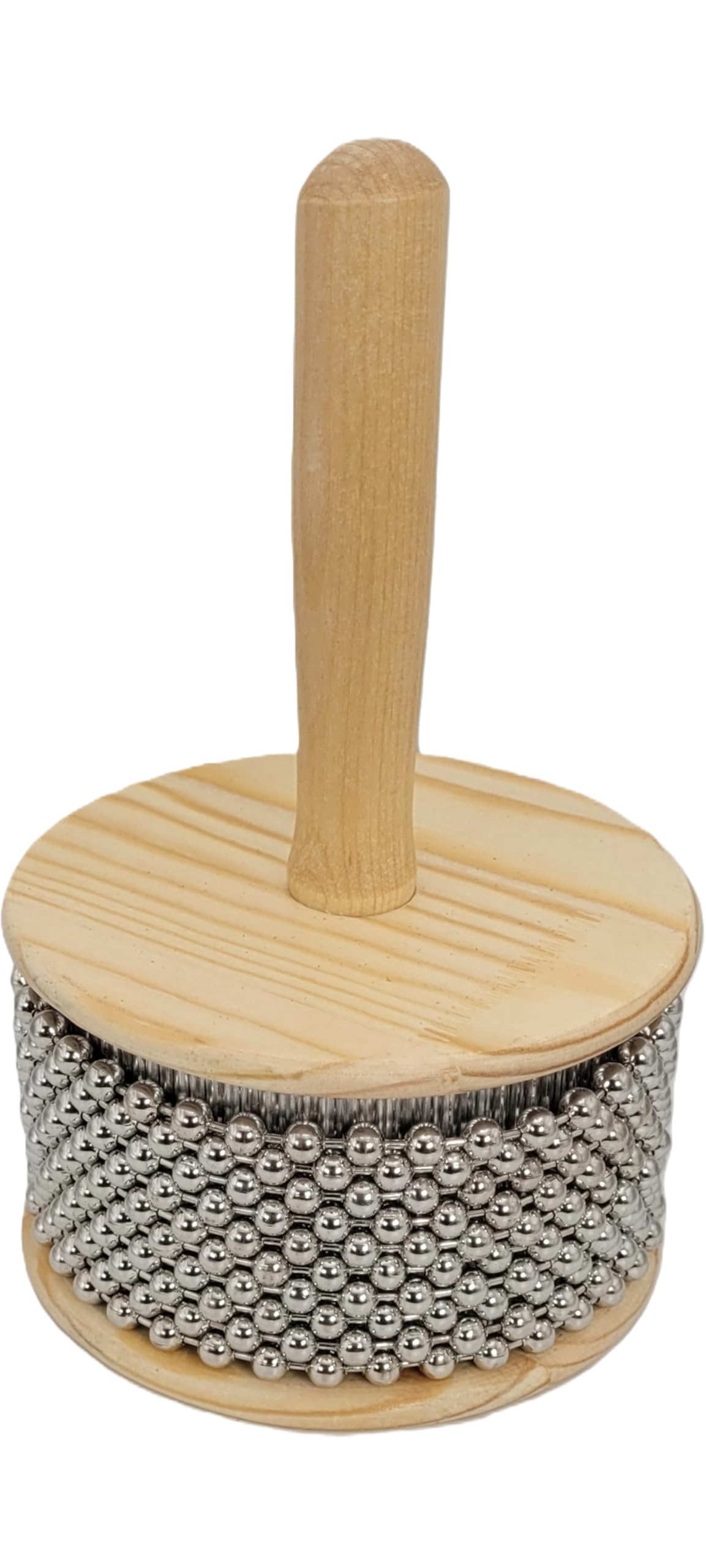 RsNifti Cabasa Wooden Percussion Instrument Hand Shaker Musical Instrument (Diameter 11.5 cm)