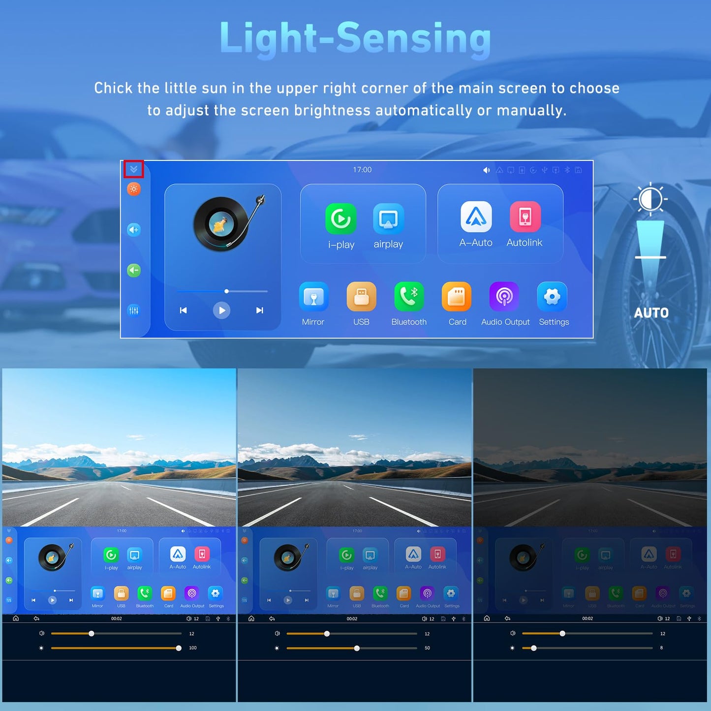 CARPURIDE 9.3 Inch Carplay Screen for Car, Compatible with Wireless/Wired Apple CarPlay, Android Auto and Mirror Link - Bluetooth Audio, Navigation,Siri, Backup Cam, FM Range 2402-2480MHz