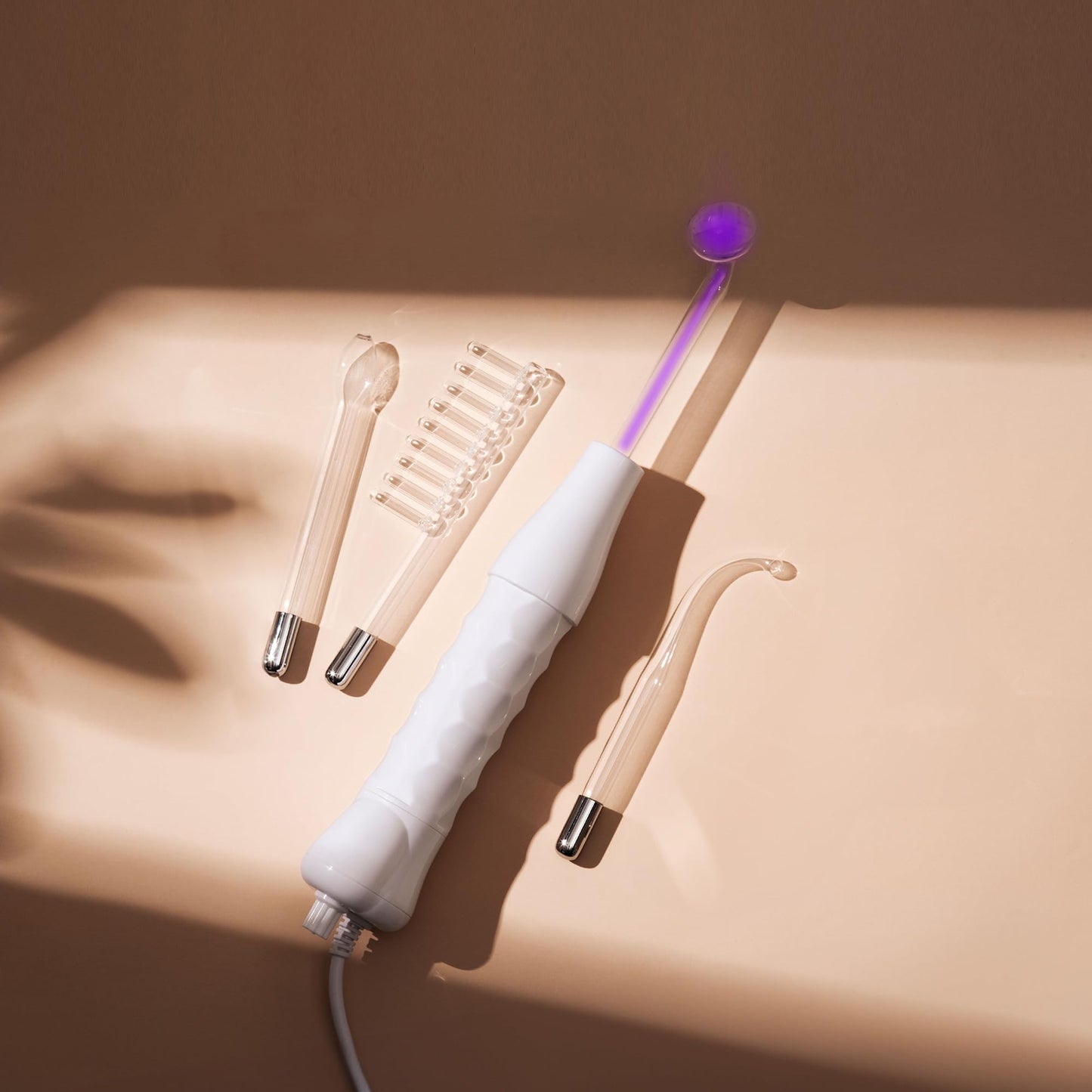 Project E Beauty High Frequency Facial Wand | 4 in 1 Violet Portable Handheld Facial Machine