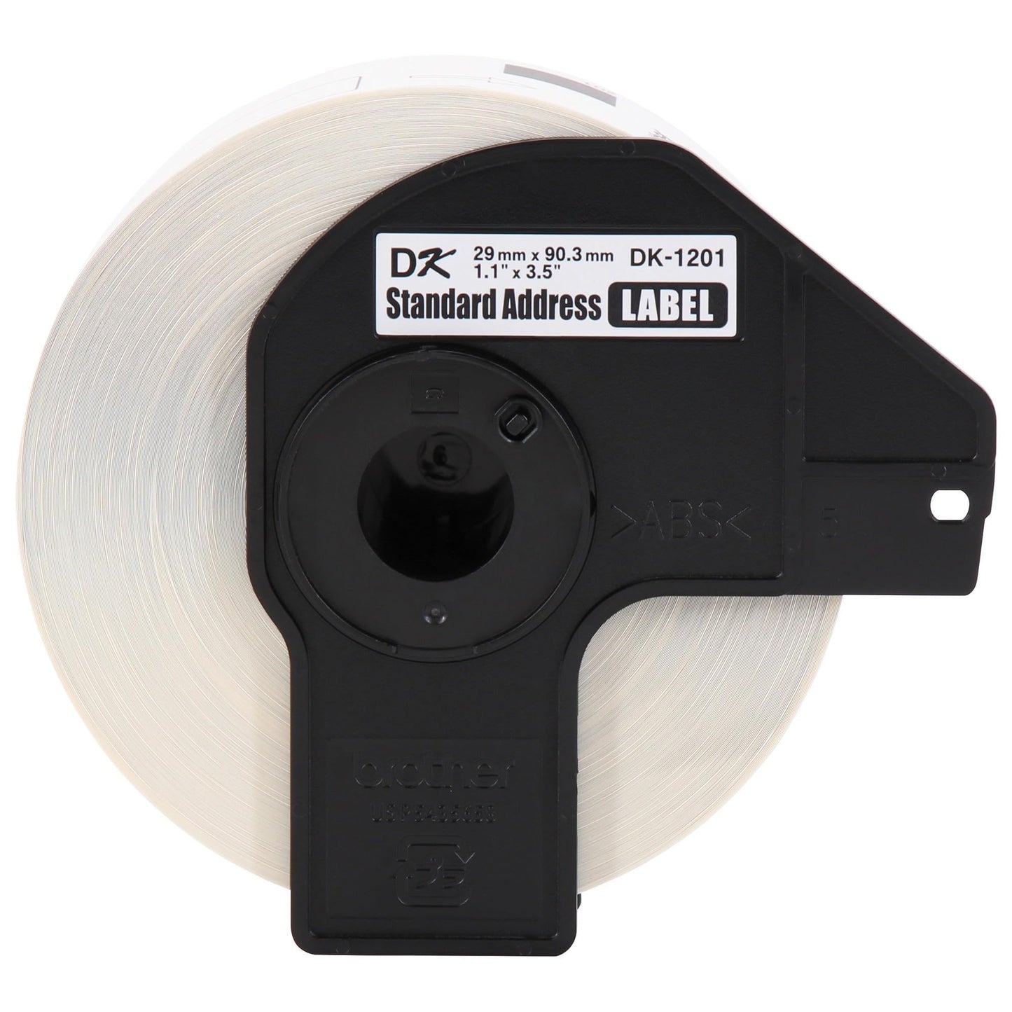 Brother Genuine DK-1201 Die-Cut Standard Address Labels Long Lasting Reliability, Die-Cut Standard Address Paper Labels, 1.14” x 3.5” Individual Label Size, 400 Labels per Roll, (3) Rolls per Box