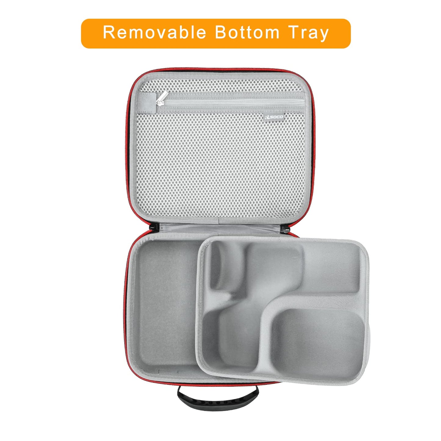 RLSOCO Case Compatible with Shure MV7+/MV7X/MV7i/MV7/MV6/SM7B/SM7dB Podcast Microphone, Hard Carrying Case, Dust & Water-Resistant - Black (Case Only)