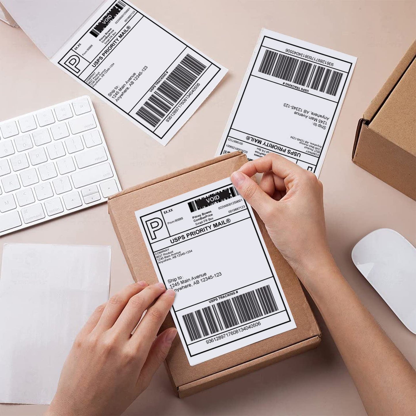 9527 Product Dymo1744907 Shipping Labels for LabelWriter 4XL 4" x 6" Thermal Labels, 220 per Pack (12 Rolls)