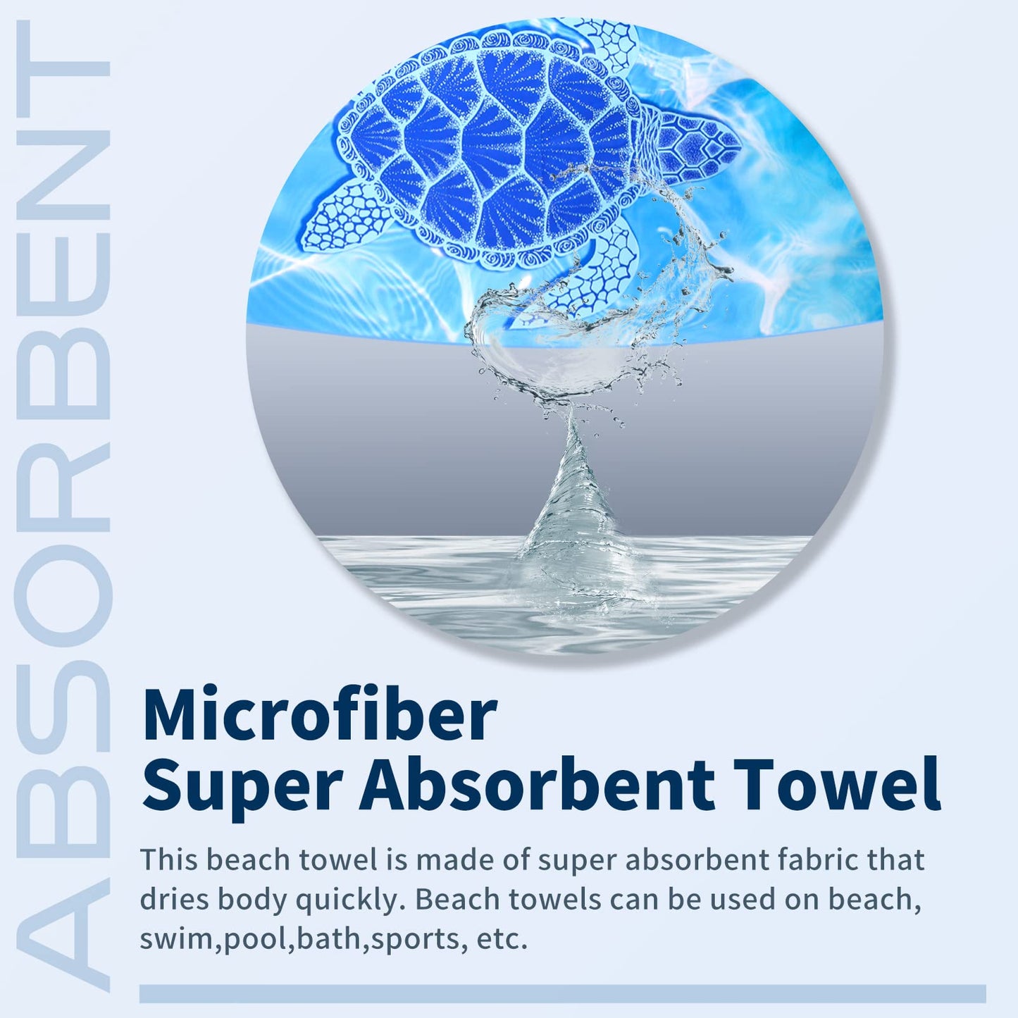 4 Pack Lightweight Thin Beach Towel Oversized 71"x32" Big Extra Large Microfiber Sand Free Towels Quick Dry for Swim Travel Camping Sports Beach Accessories Vacation Essential Gift
