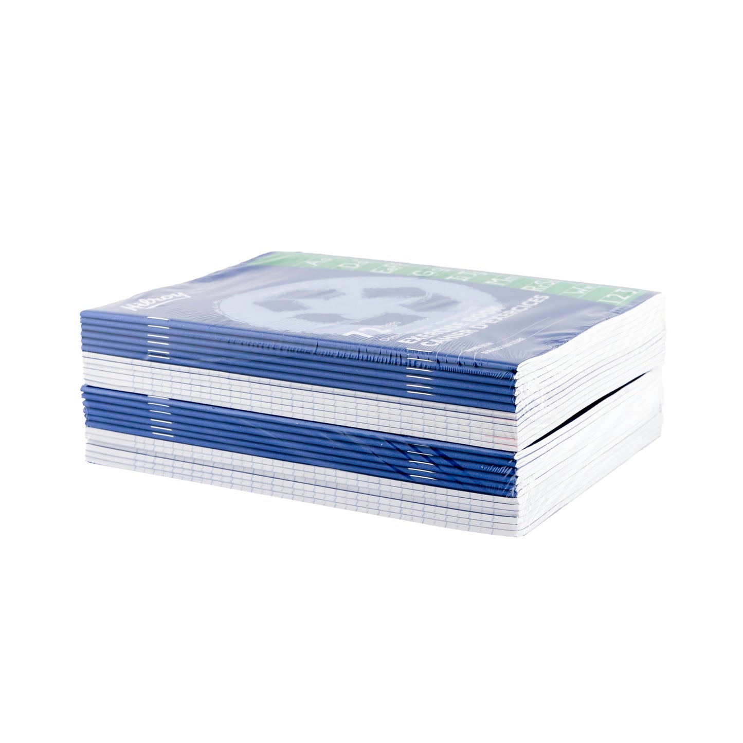Hilroy Recycled Stitched Exercise Book, Dotted Interlined with Margin, 72 Pages/36 Sheets, 7-1/8” (180 cm) x 9-1/8” (23.1 cm) Sheet Size, Purple Cover, 1 Case of 24 Books (12152R)