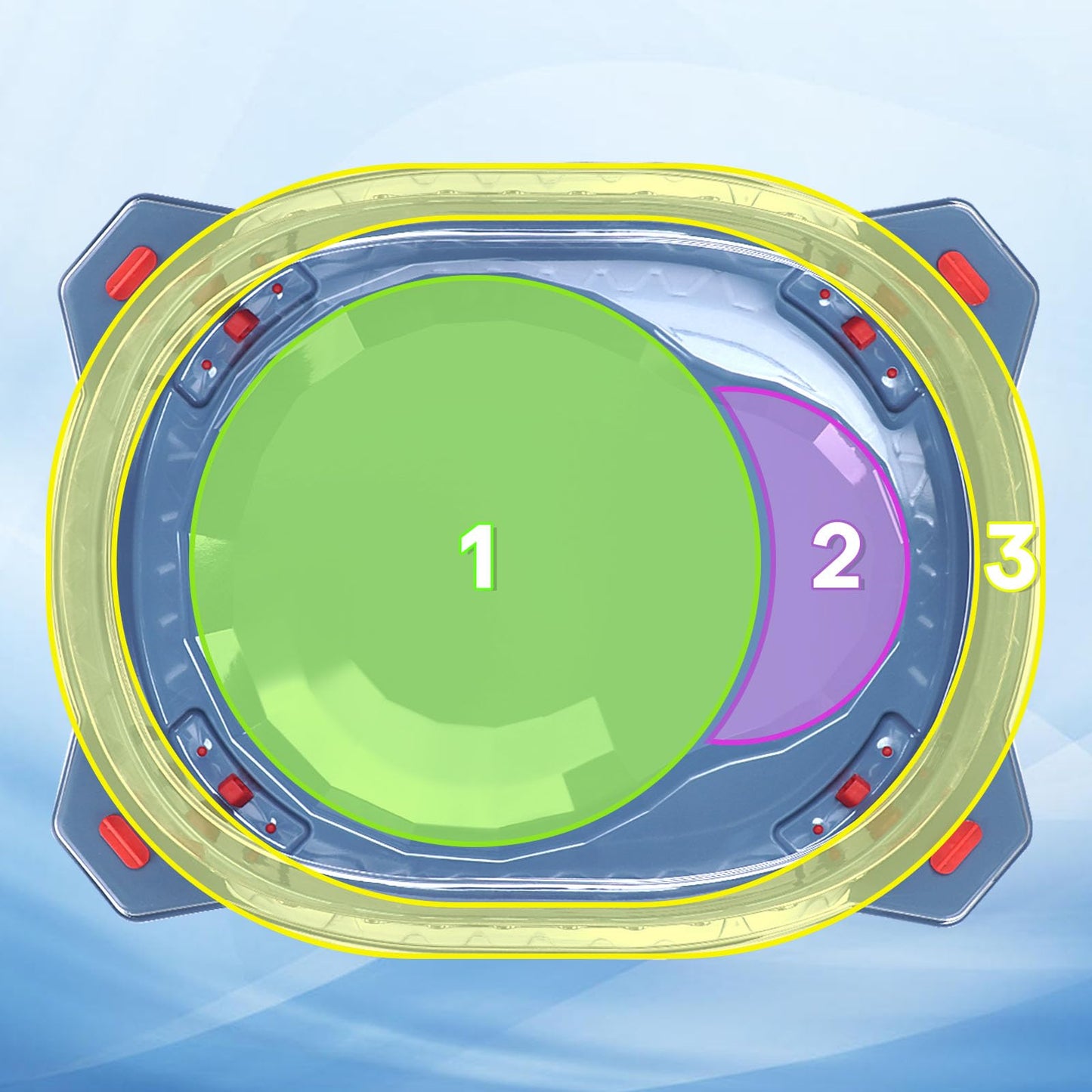 BUPASAK Light Ignite Spinning Tops Battle Set, with Stadium, 6 Light Ignite Spinning Tops, and 2 Launchers, Toys for 6 Year Old Boys & Girls & Up (Amazon Exclusive)