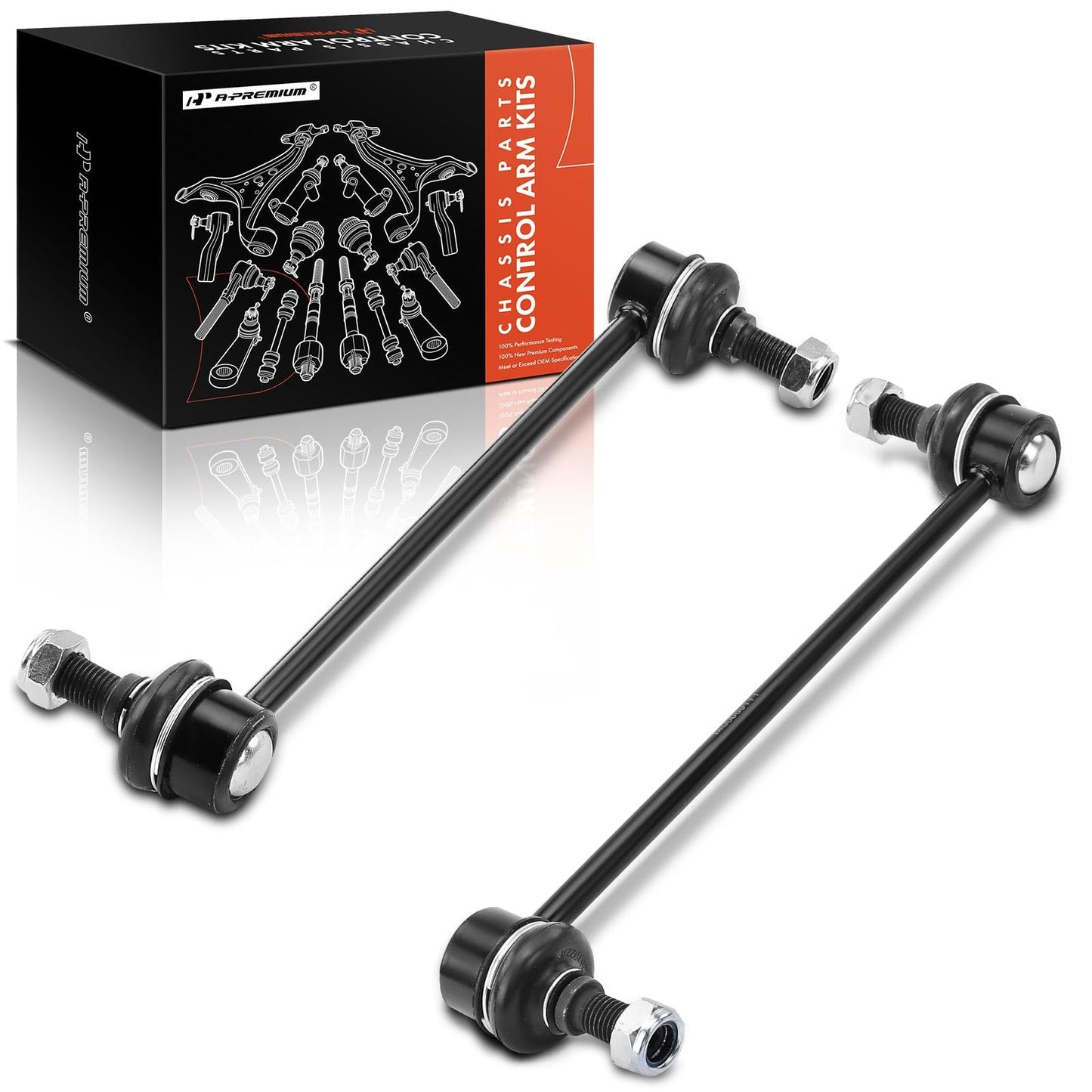 A-Premium 2 x Front Sway Bar Links Stabilizer Bar Links, Compatible with Hyundai Elantra 2007-2012 & Kia Forte Forte Koup 2010-2013, Forte5 2012-2013, Magentis 2006-2010, Optima 2006-2011, Rondo