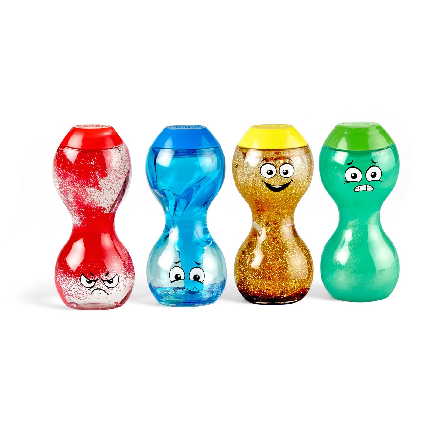 Hand2mind Express Your Feelings Sensory Bottles, Calm Down Corner Essentials, Visual Sensory Play, Play Therapy, Calming Toys for Kids With Anxiety, Mindfulness (Set of 4)