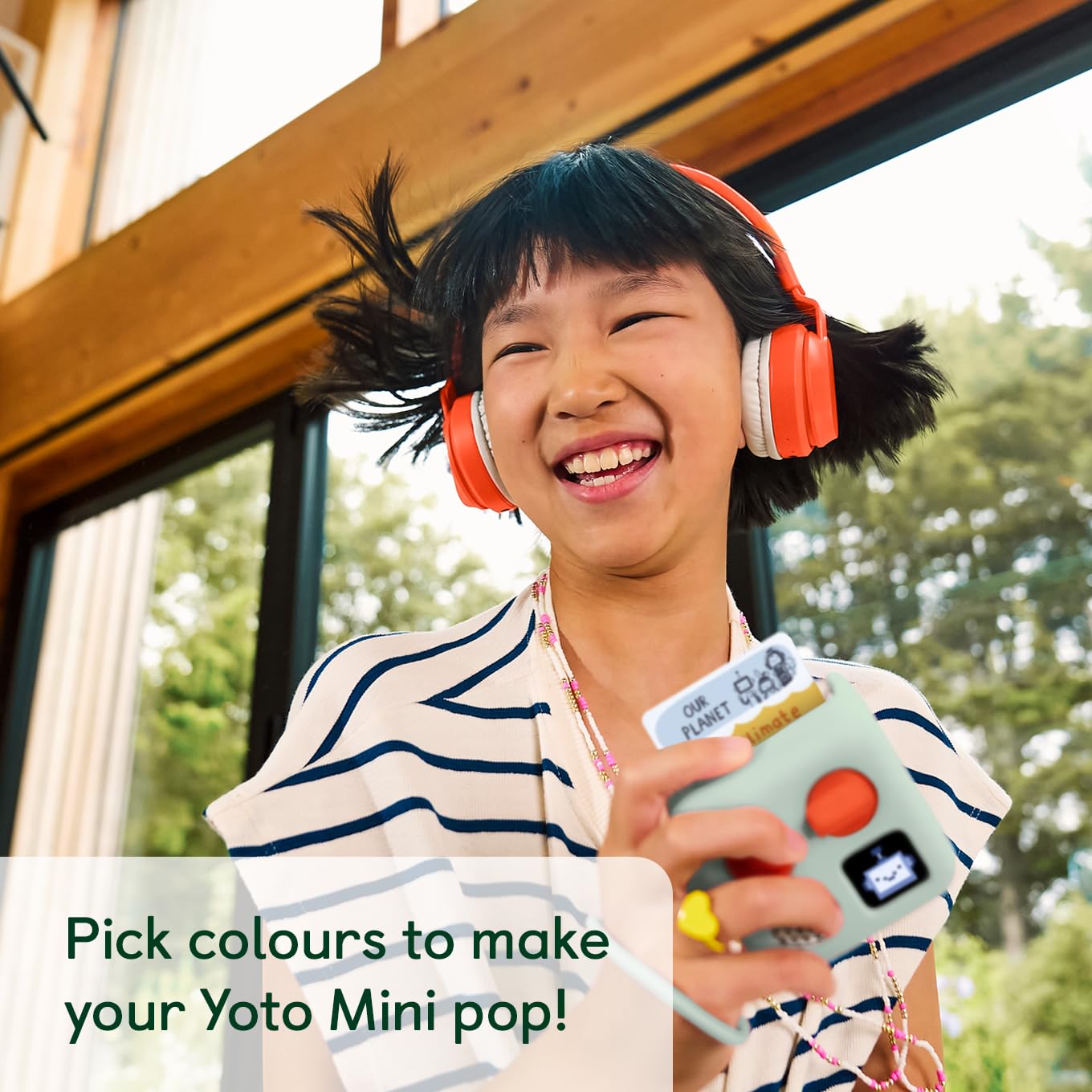 Yoto Mini Protective Adventure Jacket - Silicone Carry Case Protects Your Childs Yoto Mini Player from Small Bumps and Wear and Tear - Frog Soup