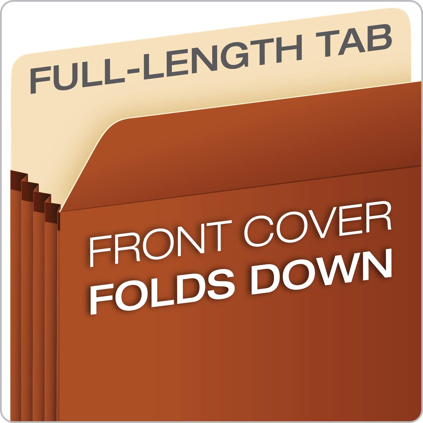 Pendaflex Vertical File Pockets, 3.5-Inch Expansion, Straight Cut, Letter 25/Box