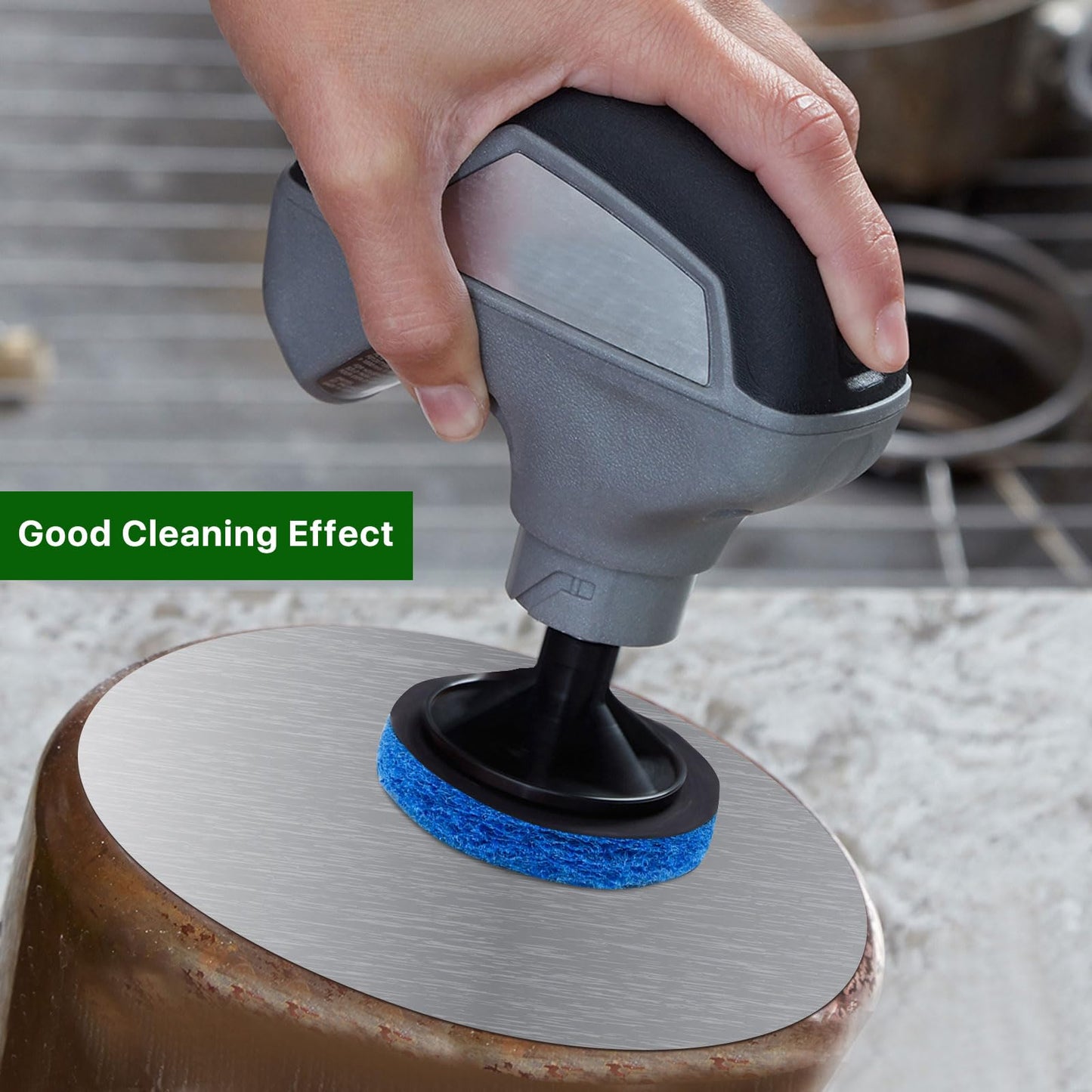 Boocalny 32pcs Electric Cleaning Brush Pad Set, 8 Foam Pads 8 Kitchen Mats 8 Performance Pads 8 Microfibre Pads, Power Scrubber Scour Replacement Pads fit for Dremel Versa Cleaning Brush