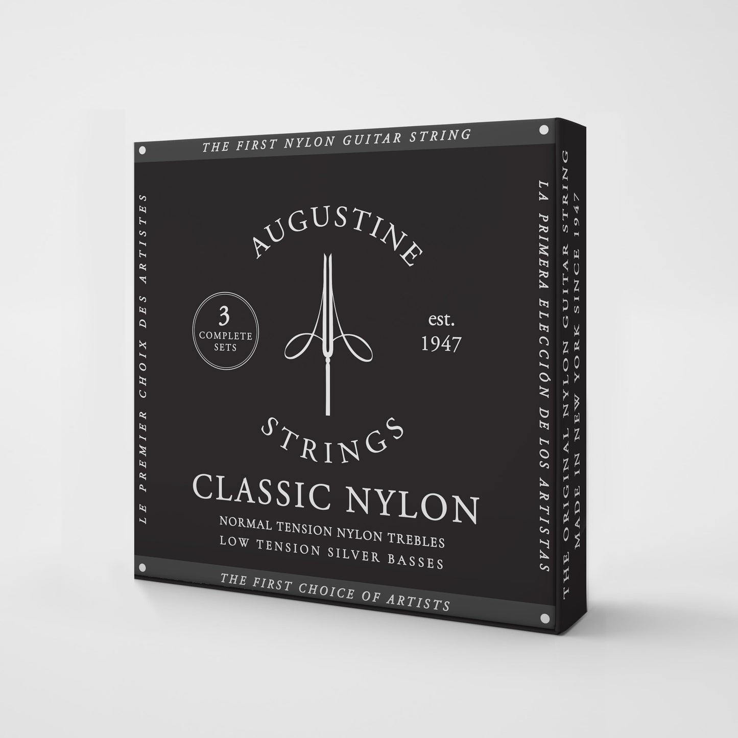 Classic Black - Low Tension Classical Guitar Strings 3-Pack