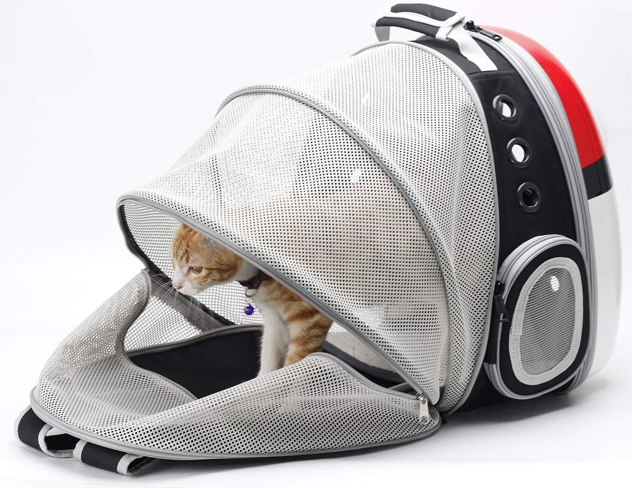 Expandable Cat Backpack Carrier, Backpack for Cats Kitten Small Puppy, Airline Approved Cat Bubble Backpack, Space Capsule Astronaut Carrying Backpack Carrier