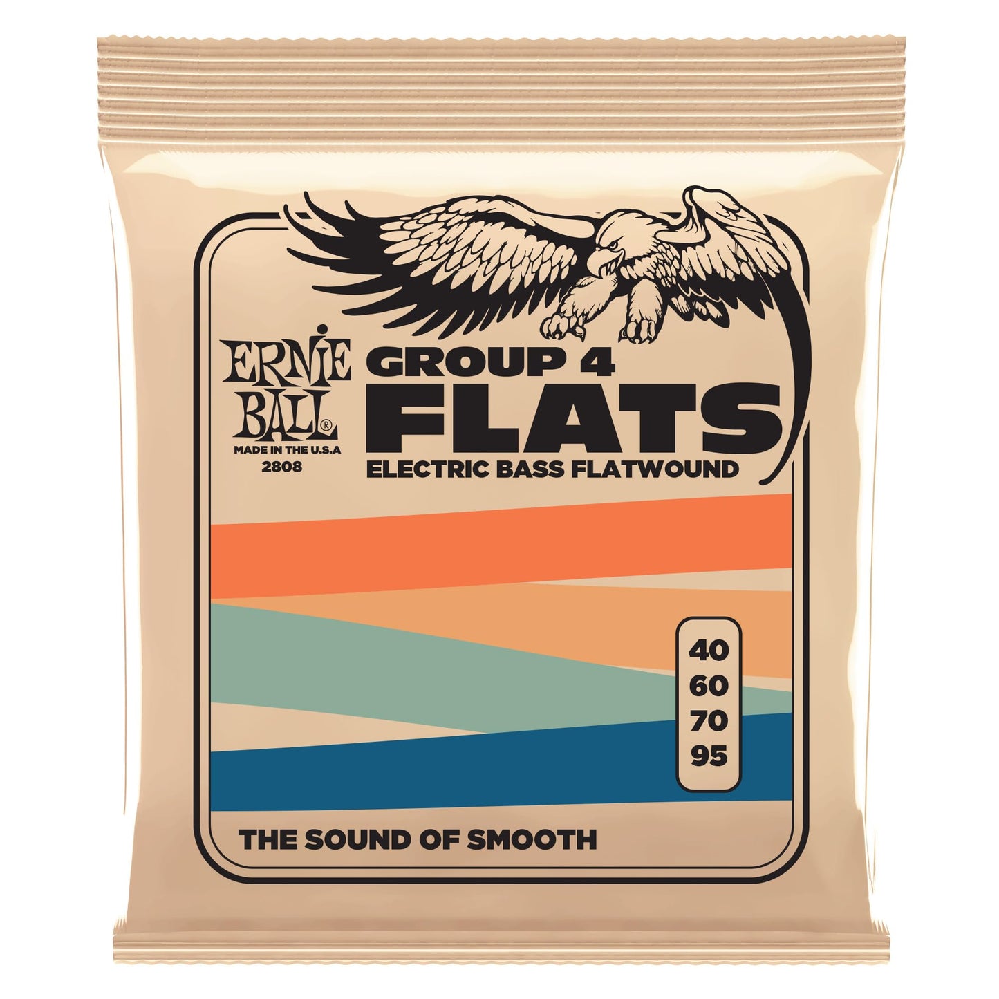 Ernie Ball Flatwound Group 4 Electric Bass Strings - 40-95 Gauge