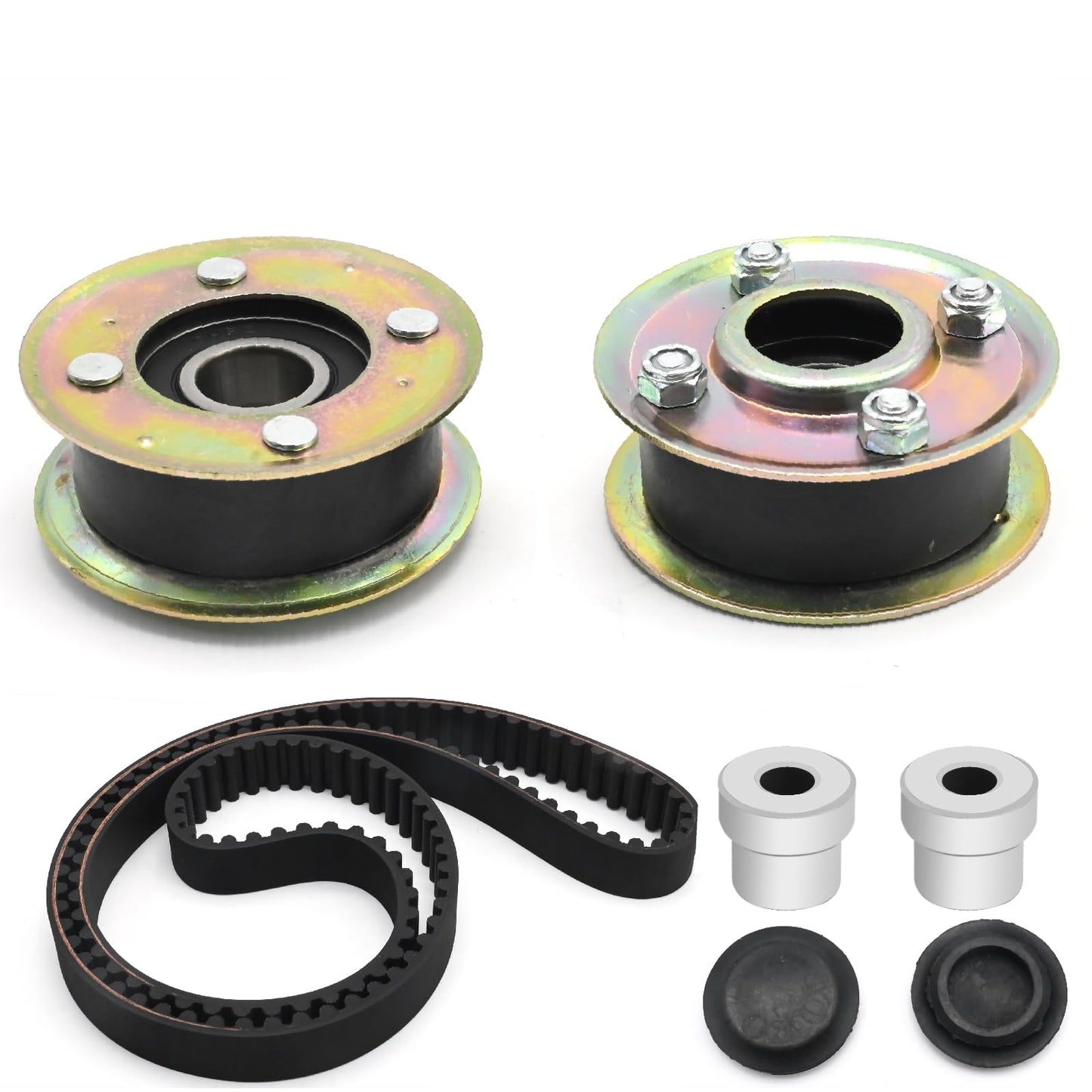 Anxingo 131-4529 Idler Pulley and Belt Kit Replacement for Exmark ECS180 CKA30000 Replacement for Toro 22205TE Lawn Mower Replaces 125-2532 131-4506 121-5763