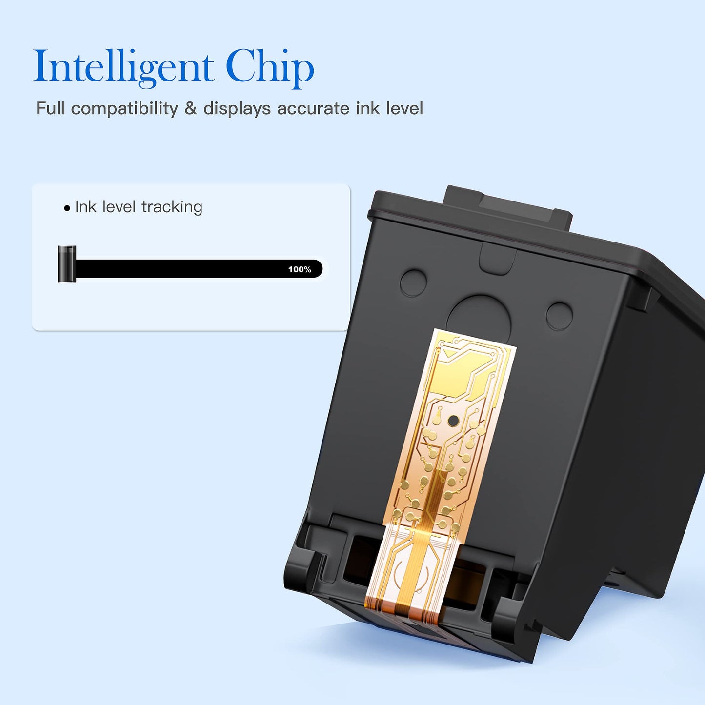 Valuetoner Remanufactured Ink Cartridges Replacement for HP Ink 61 XL 61XL Black for HP Envy 4500 4501 4502 5530 Deskjet 2540 30501000 1050 1056 1510 1512 1010 1055 OfficeJet 4630 Printer (2 Black)
