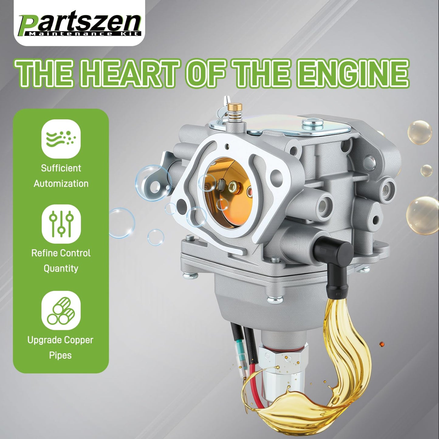 partszen Carburetor Kit for Kohler SV720 SV725 SV710 SV715 SV730 SV735 SV740 SV810 SV820 22HP 23HP 24HP 25HP 26HP 27HP Engine Replace for 32-853-08, 32-853-06, 32-853-04, 32 853 12-S