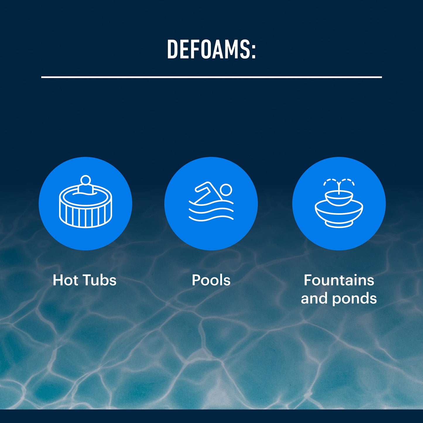 Essential Values Hot Tub, Pool & Spa Defoamer (32oz) – Quickly Removes Foam Without The Use of Harsh Hot Tub Chemicals, Safe Silicone Emulsion Formula. Get The Foam Down