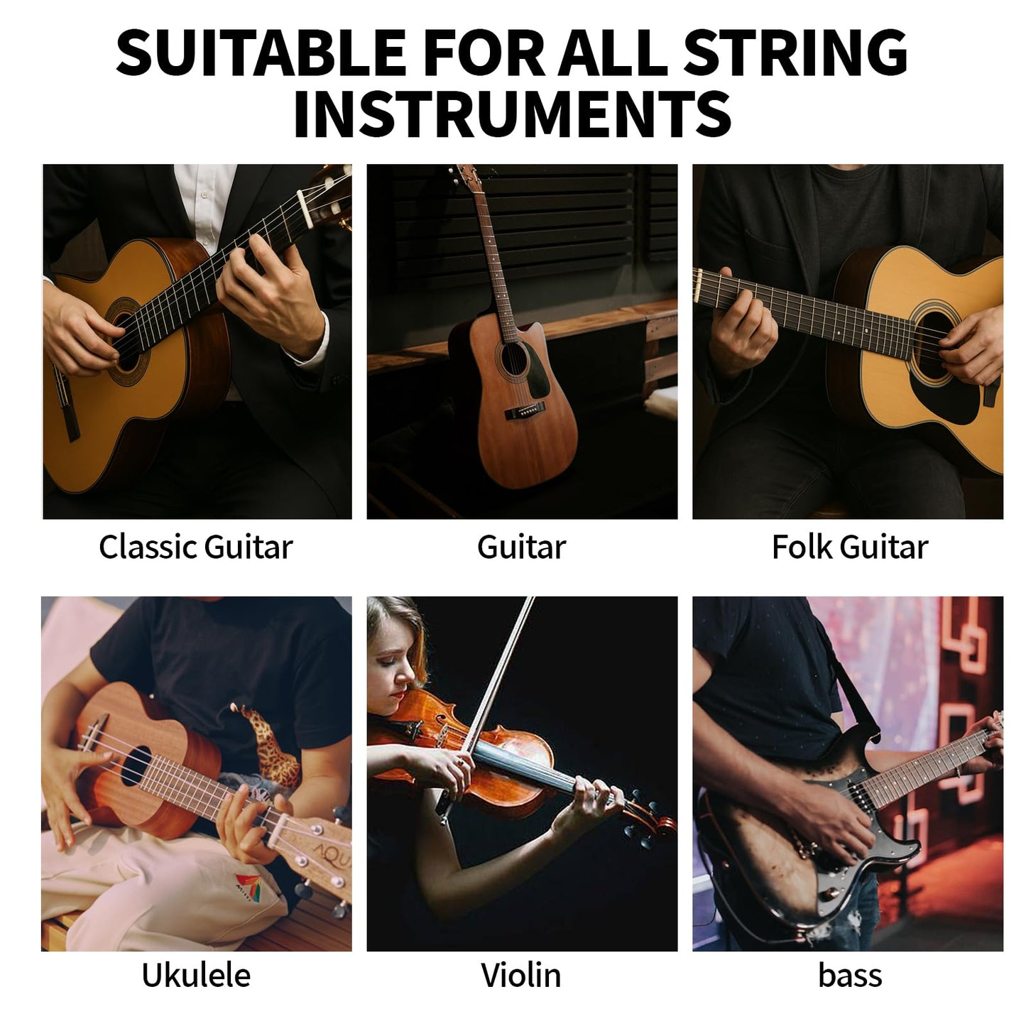 9Pcs Guitar Cleaning Care Maintenance Kit with String Cleaner, Polish, Fretboard Lemon Oil, Anti-Rust, String Winder, Cleaning Cloth | Guitar & Bass Tools Accessories | Musician Gift for Guitar Player