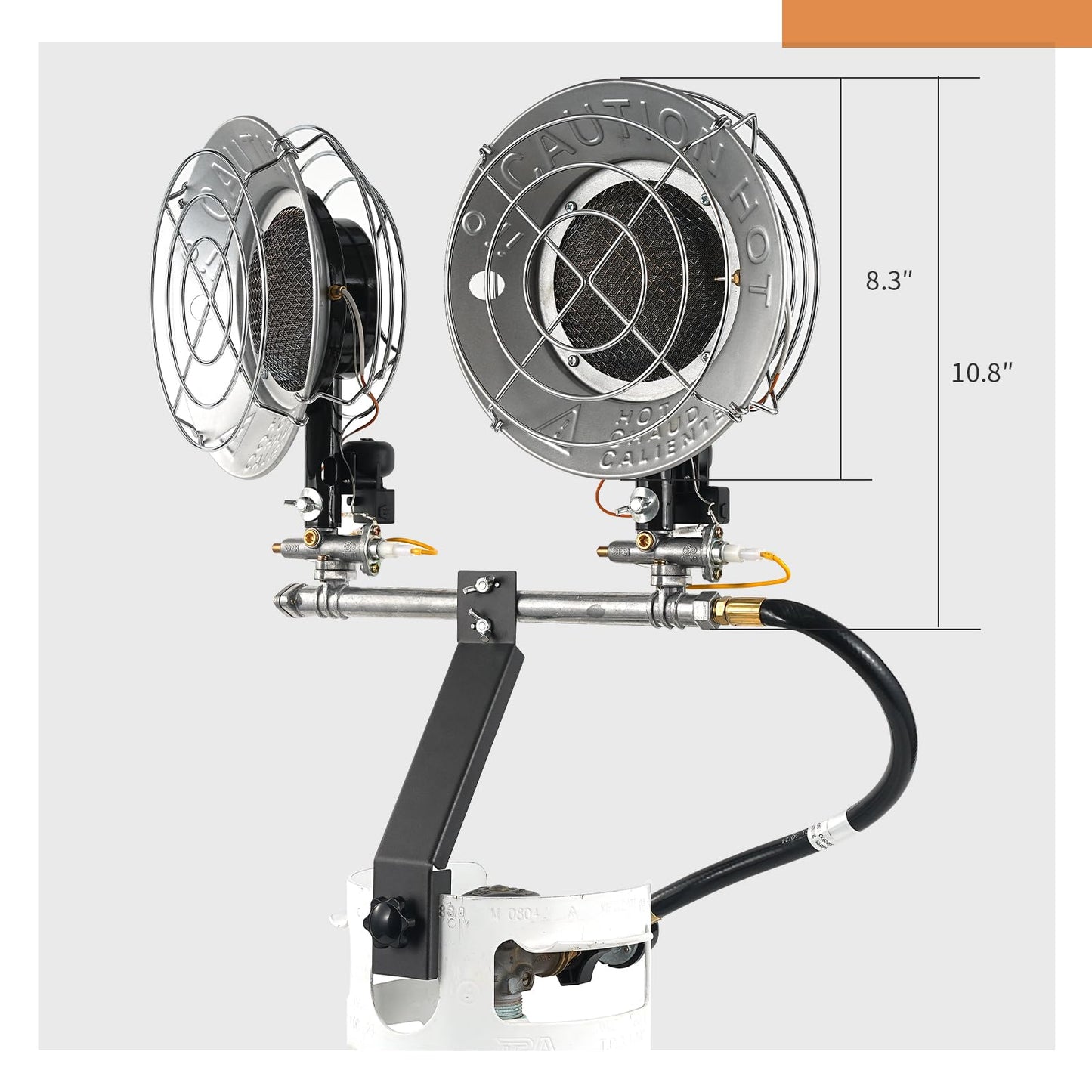 30,000 BTU Propane Tank Top Heater, Propane Heater for Outdoor, Patio, Camping, Garage, and Indoor Use – Adjustable Heat Levels, Tilt Auto Shut-Off, Efficient Burner, CSA Certified