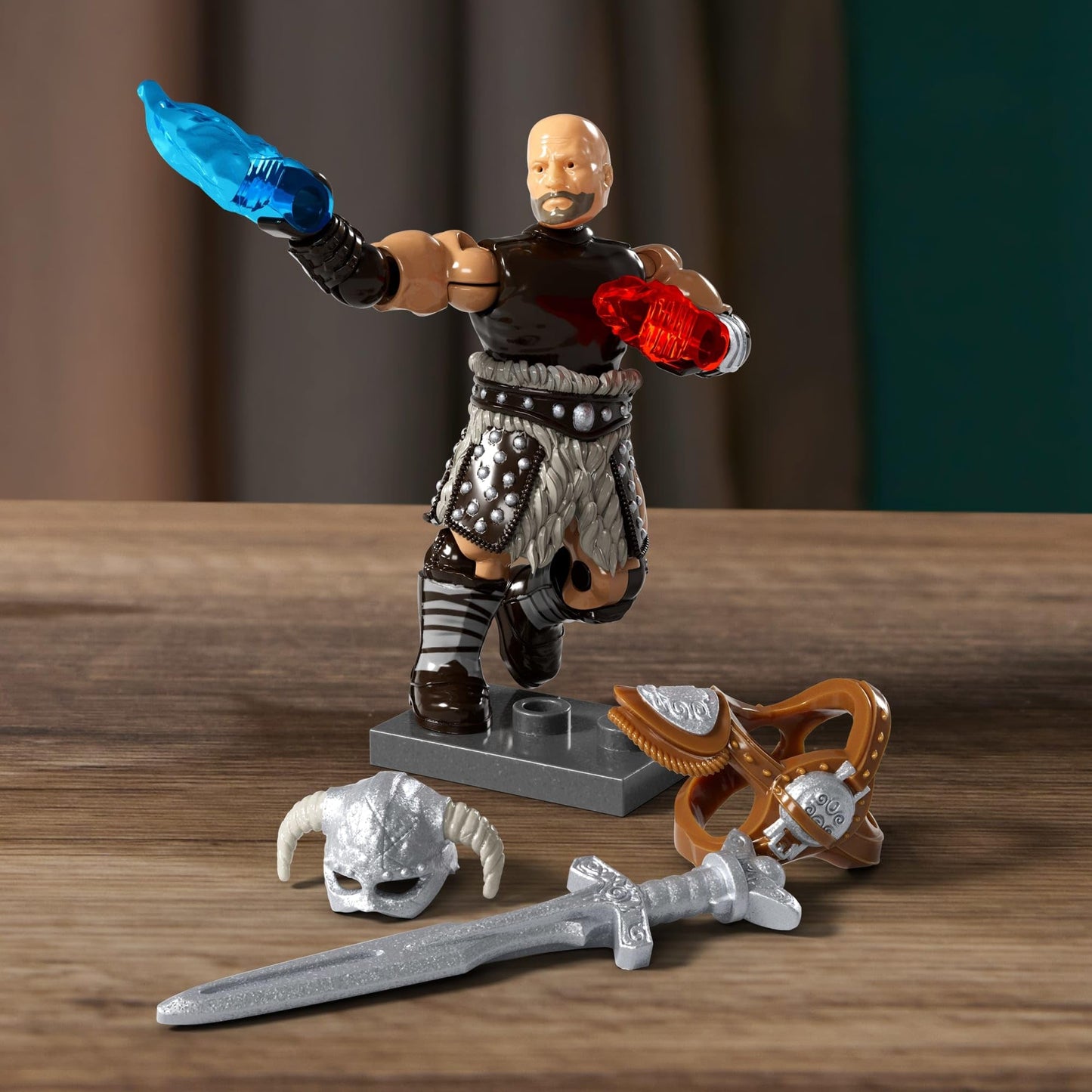 MEGA Skyrim Action Figures Building Toys, Alduin the World Eater with 619 Pieces, with 1 Dragonborn Figure, for Collectors