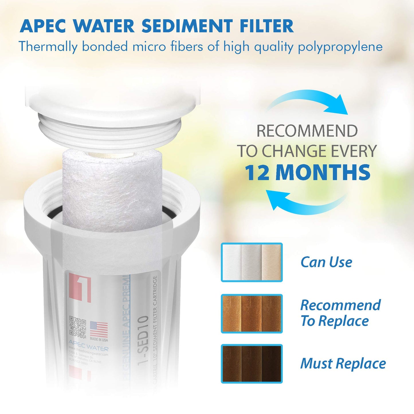 APEC Water Systems Filter-Set Ultimate High Capacity Pre-Filter Set