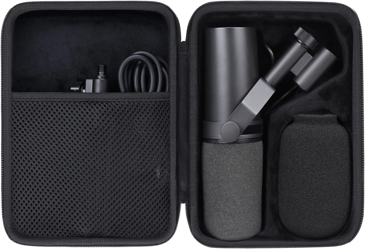 Aenllosi Hard Carrying Case Compatible with Shure SM7B/MV7/SM7dB Vocal Dynamic Microphone for Broadcast (SM7B/MV7/ SM7dB)