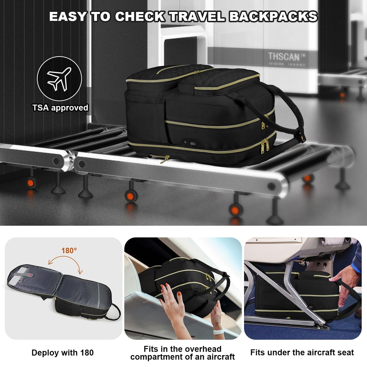Lunch Backpack for Women Men 15.6 in Laptop Backpack with Insulated Bag Travel Backpack TSA Approved for Business School
