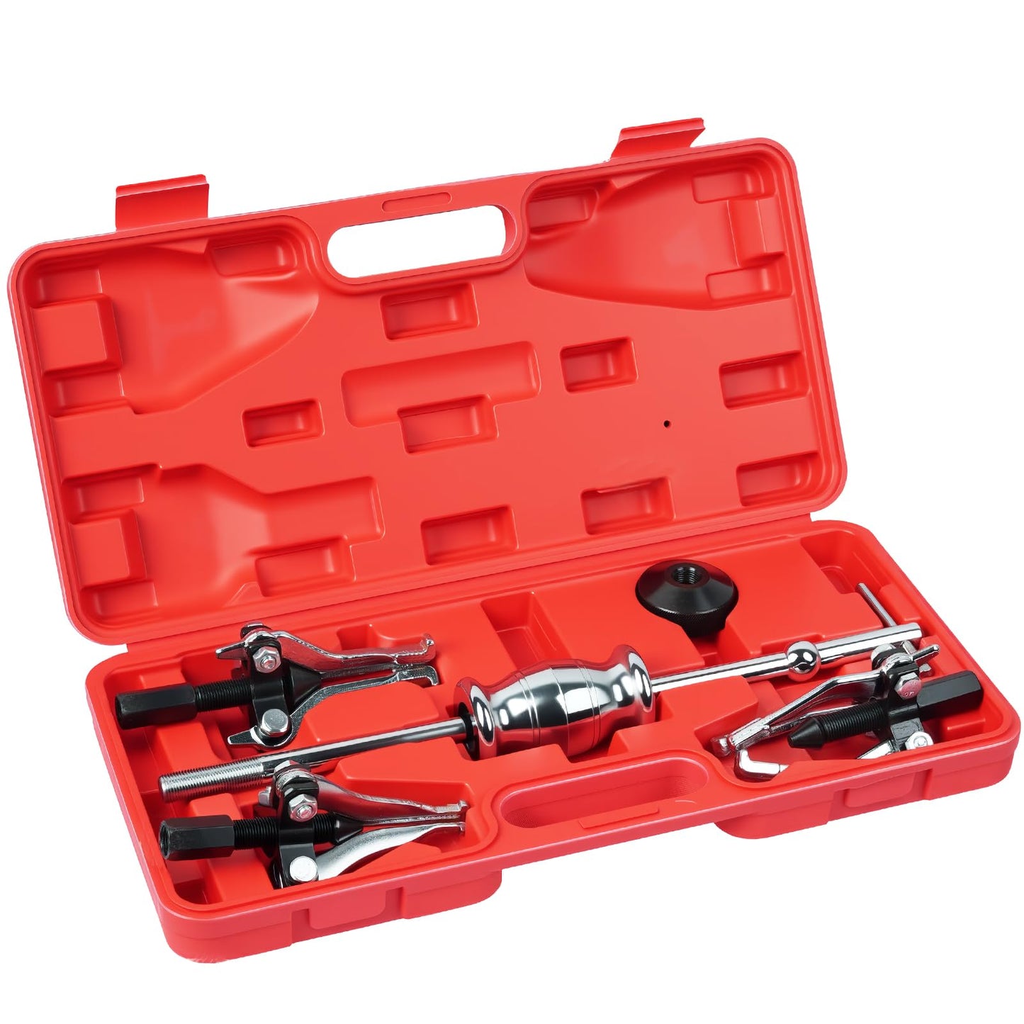 DAYUAN 3 Jaw Slide Hammer Puller Set, 5pcs Universal Internal External Gear/Bearing Puller for Pulling Out Gears Bearings